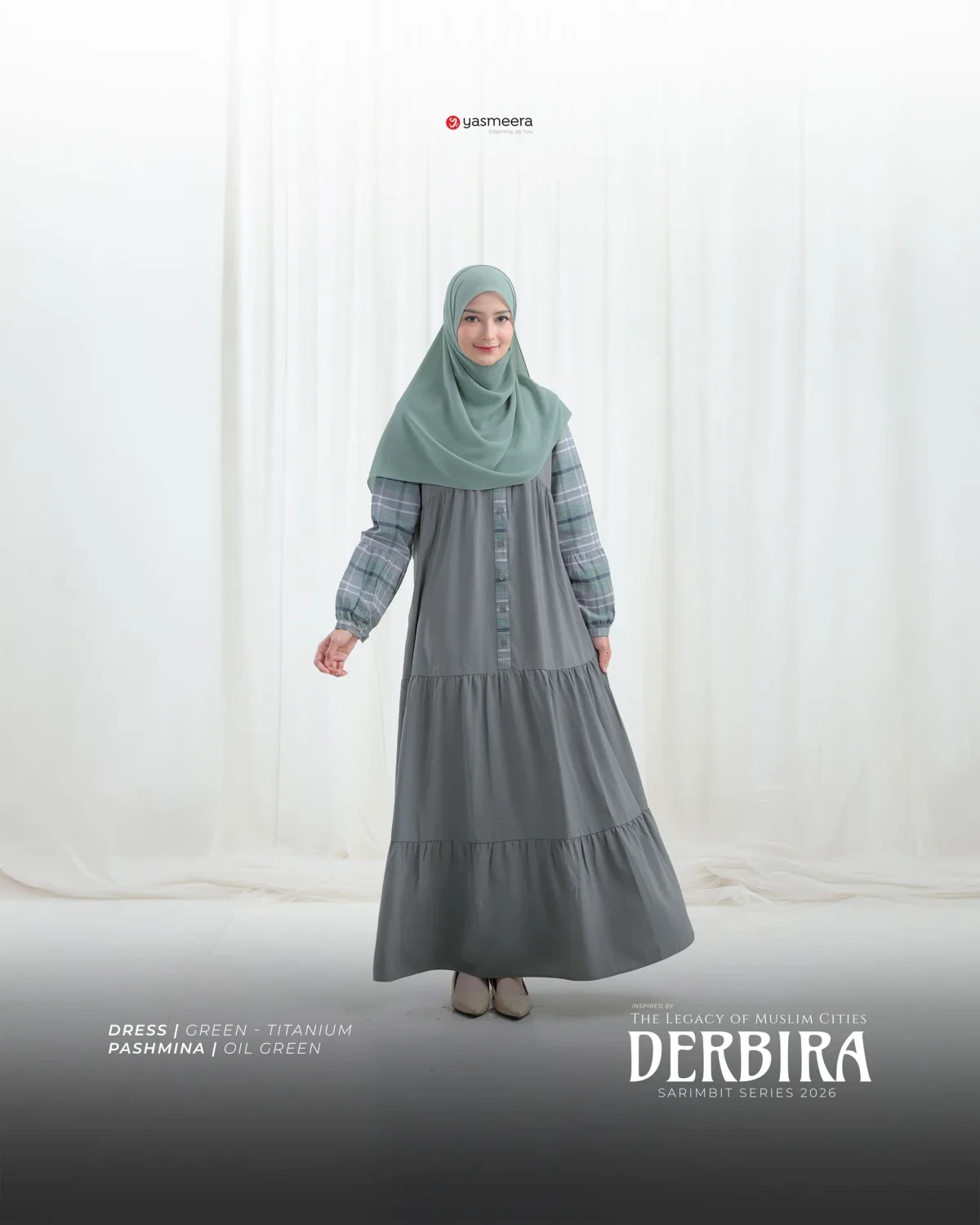 Yasmeera - DERBIRA SERIES - GREEN-TITANIUM thumb 6