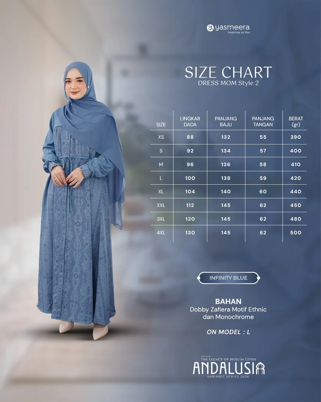 Yasmeera - ANDALUSIA SERIES - INFINITY BLUE thumb 14
