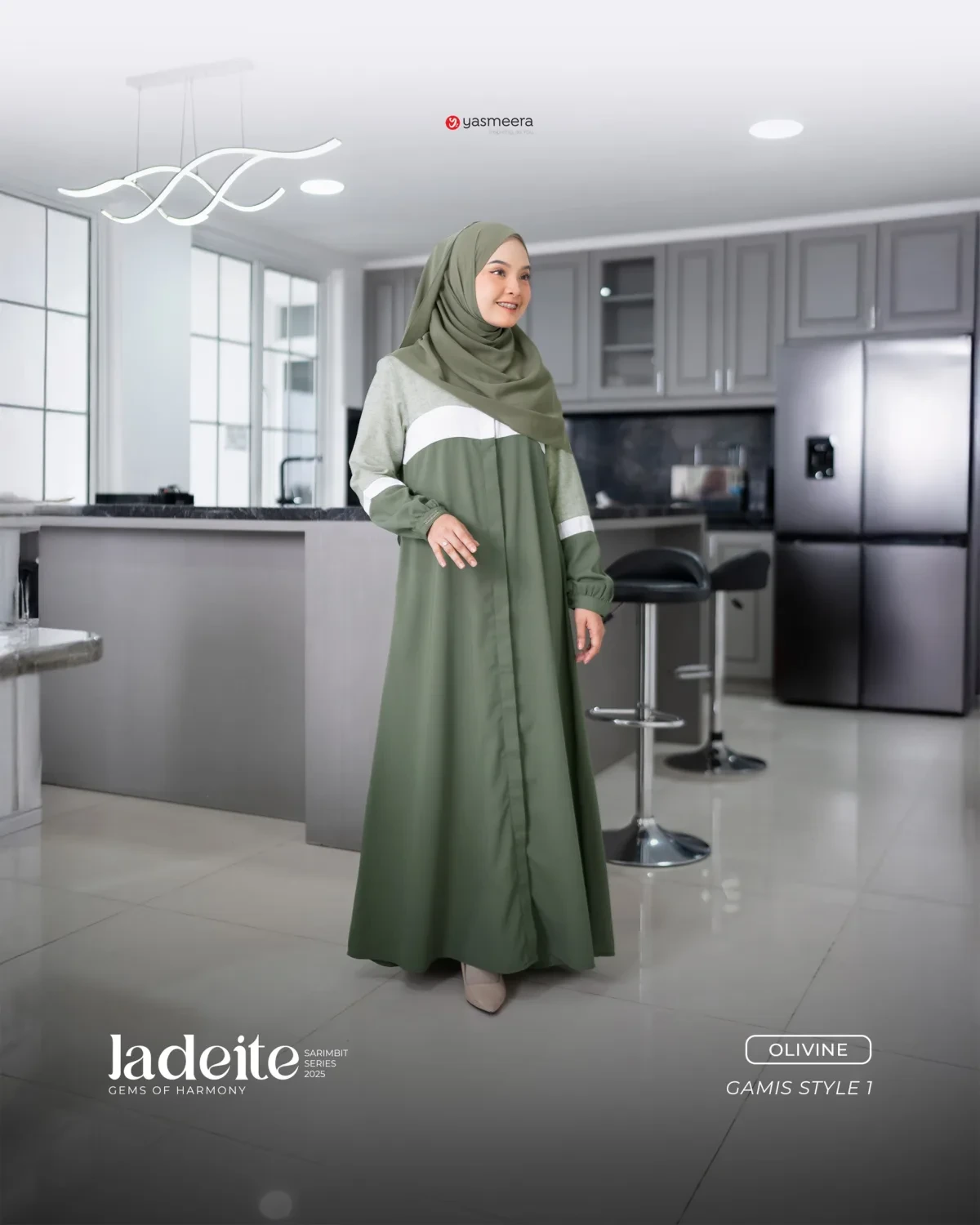 Yasmeera - SARIMBIT 2025 JADEITE SERIES WARNA OLIVINE thumb 6