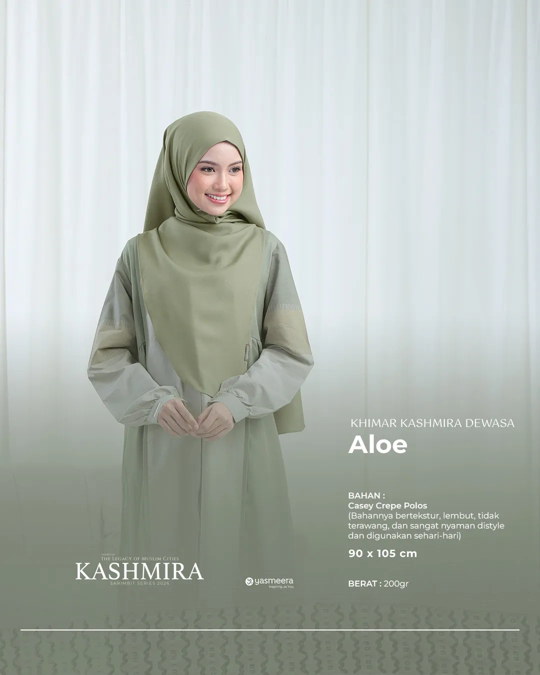 Yasmeera - KHIMAR KASHMIRA PASANGAN SARIMBIT 2026 (KHASMIRA) thumb 5