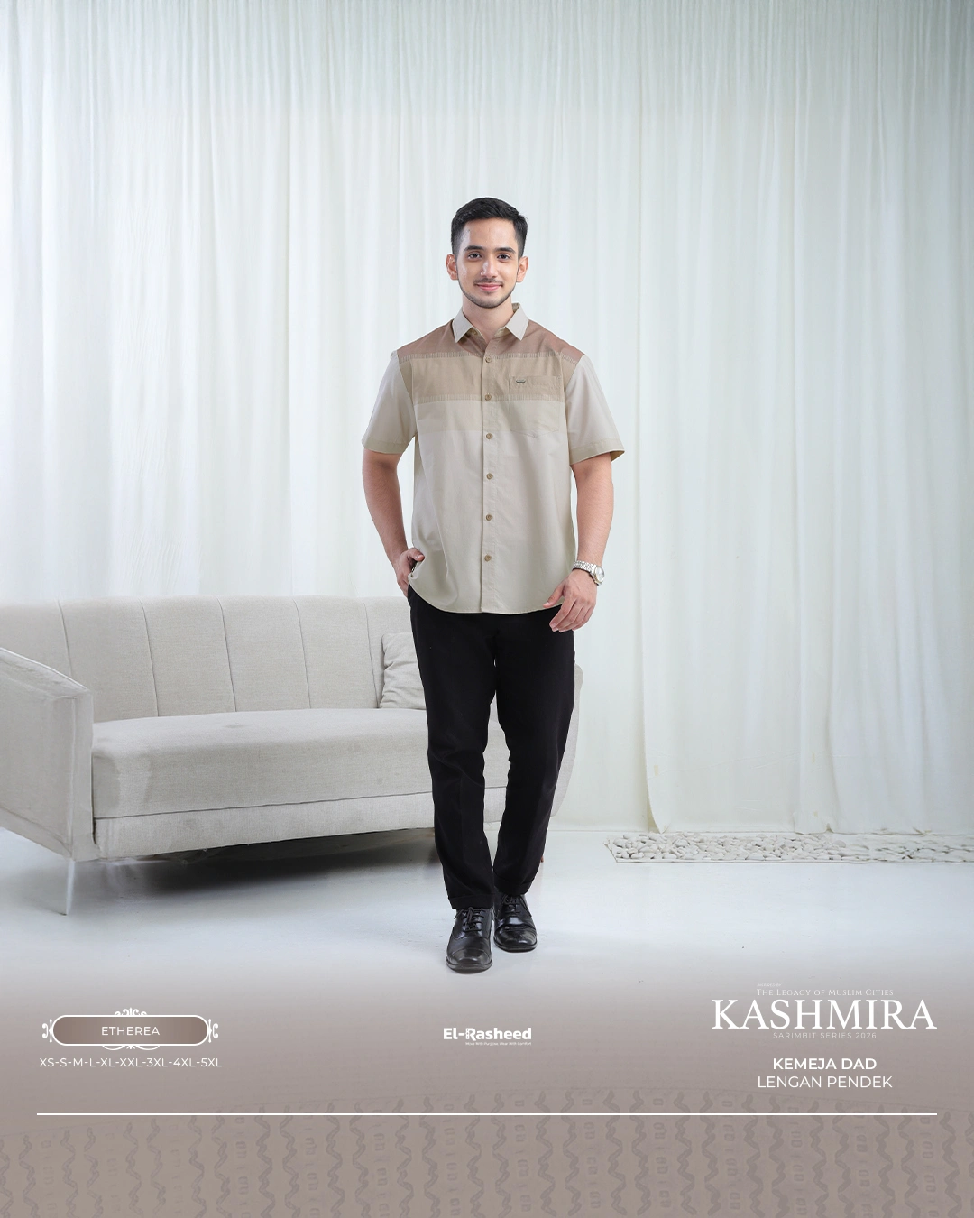 KEMEJA KASHMIRA LENGAN PENDEK DEWASA GRADE B thumb 25