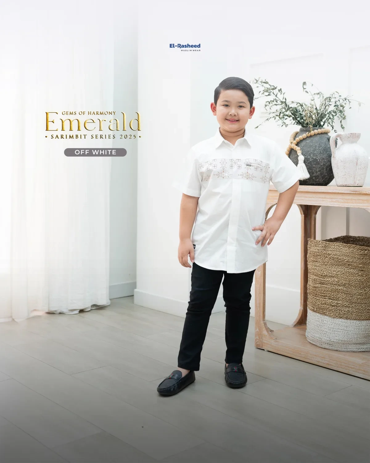 Yasmeera - SARIMBIT 2025 EMERALD SERIES WARNA OFF WHITE