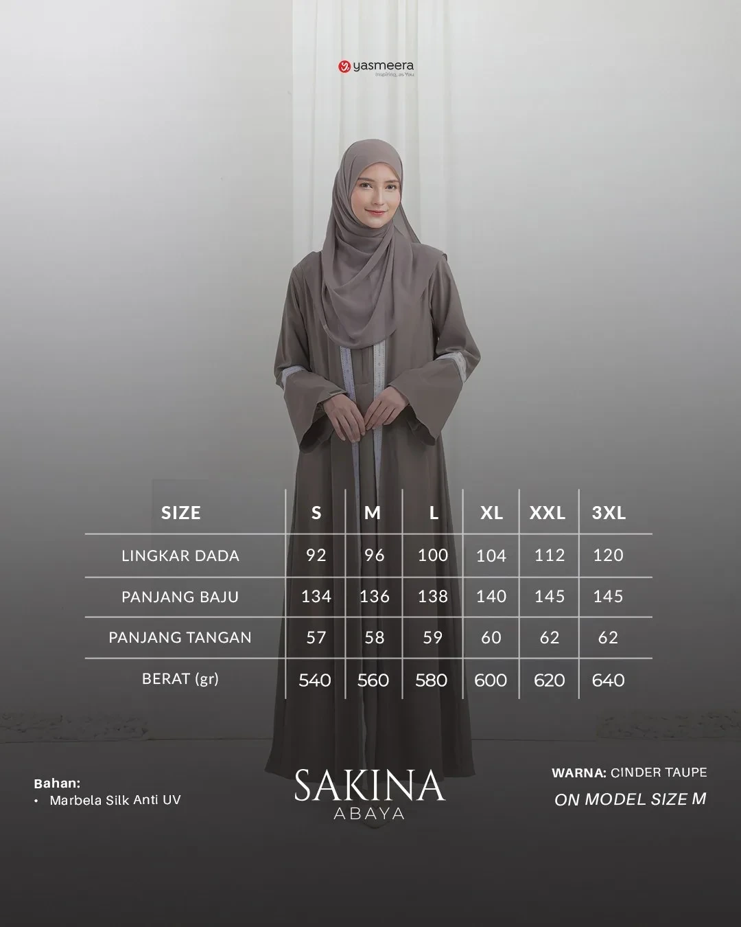 Yasmeera - ABAYA SAKINA GRADE B thumb 30