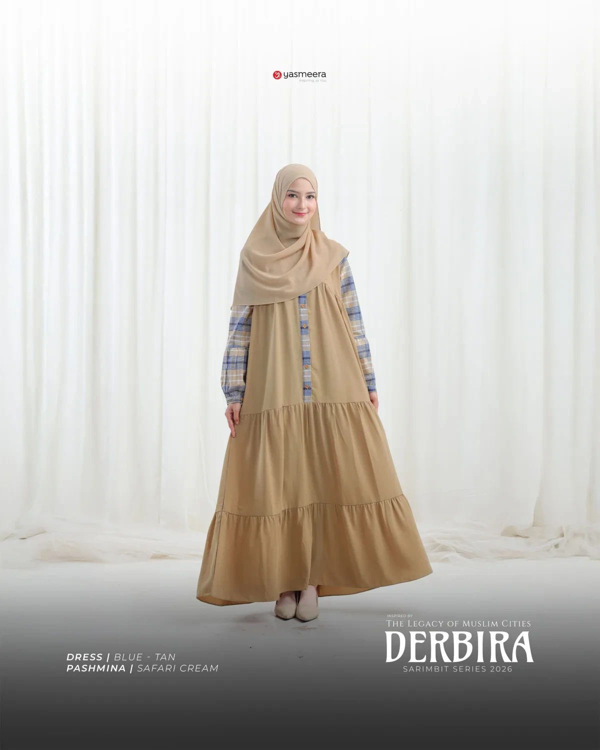 Yasmeera - DERBIRA SERIES - BLUE-TAN thumb 6