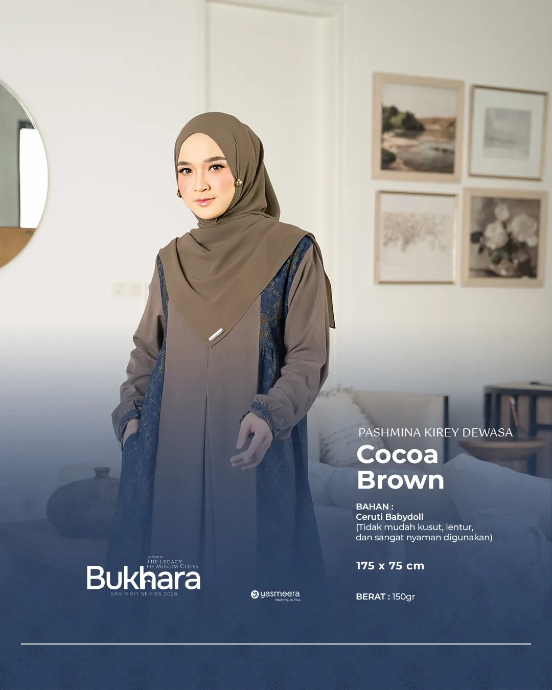 Yasmeera - KHIMAR & PASHMINA SARIMBIT 2026 (BUKHARA) thumb 15