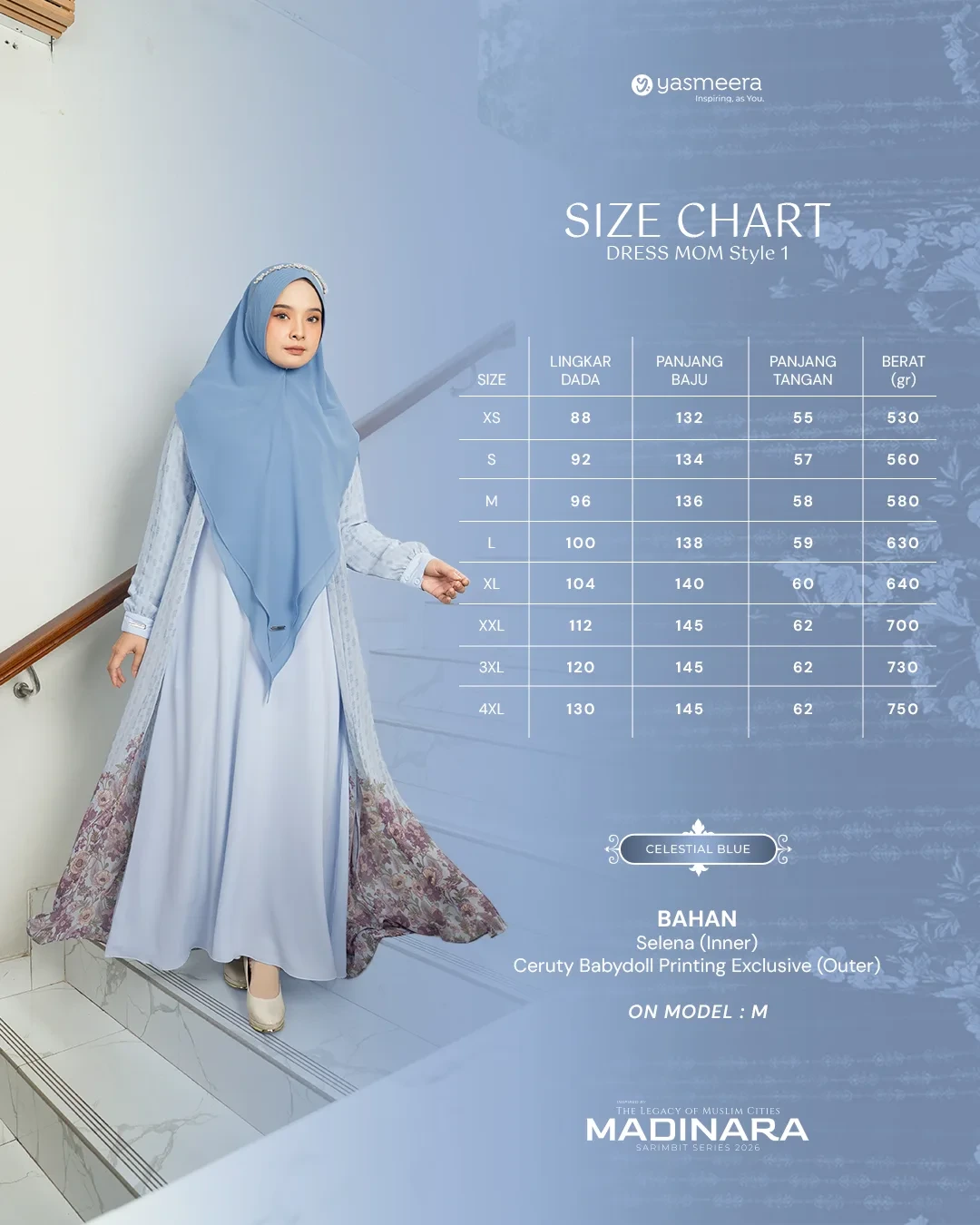 Yasmeera - MADINARA SERIES - CELESTIAL BLUE thumb 54
