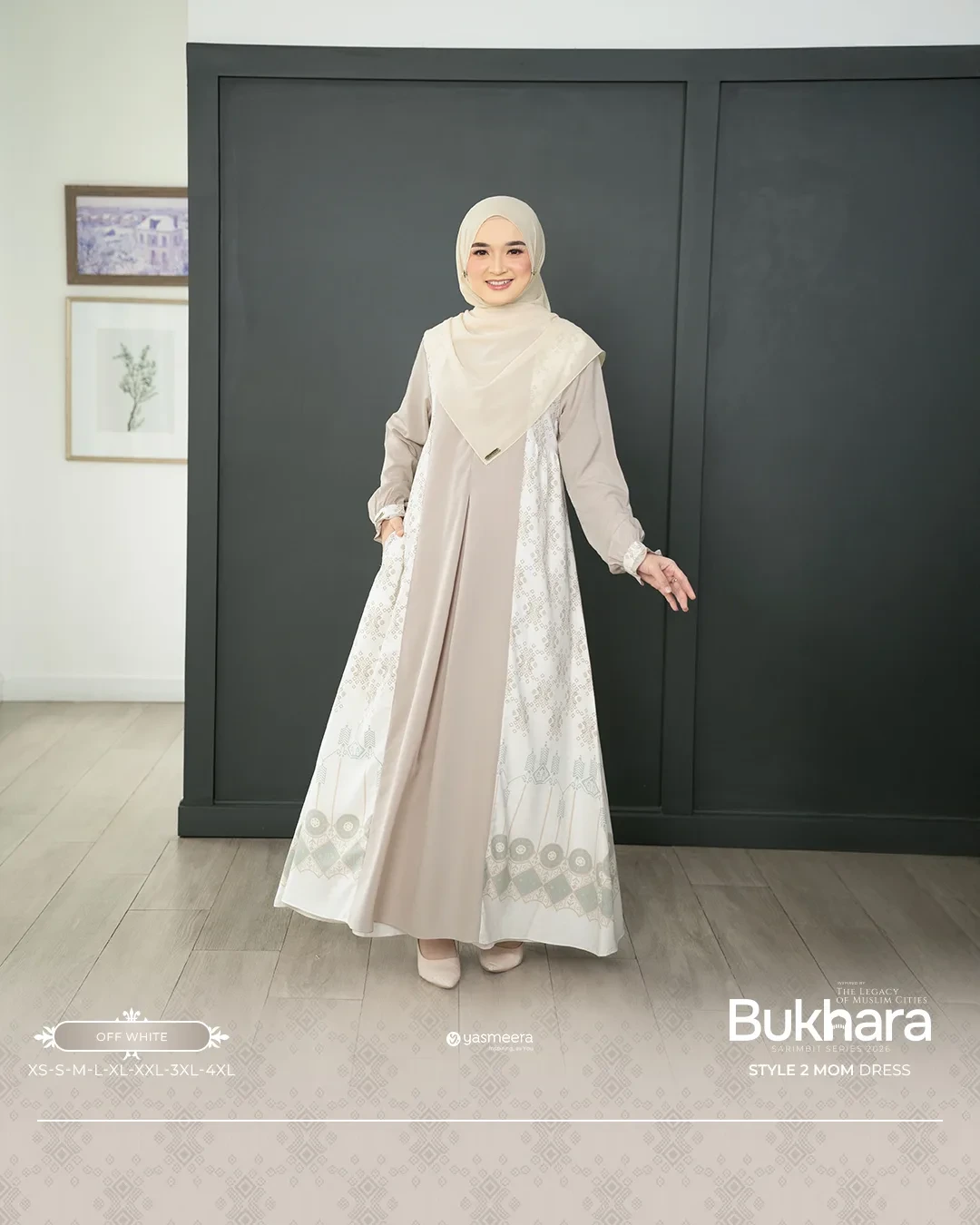 Yasmeera - GAMIS BUKHARA STYLE 2 DEWASA GRADE B thumb 54