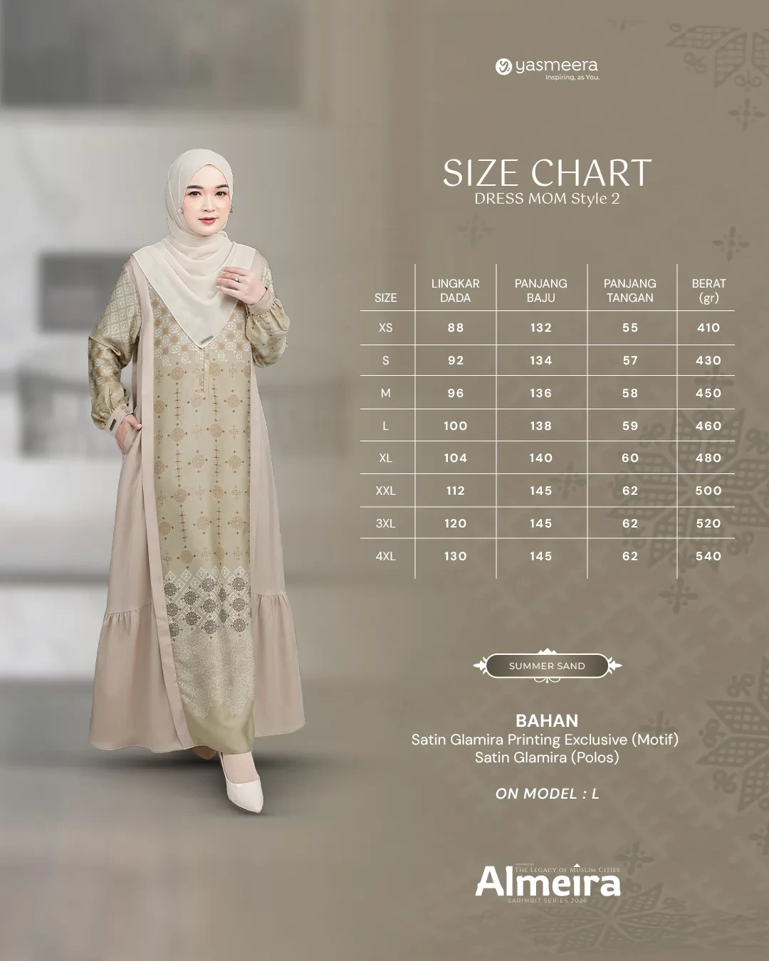Yasmeera - ALMEIRA SERIES - SUMMER SAND thumb 56