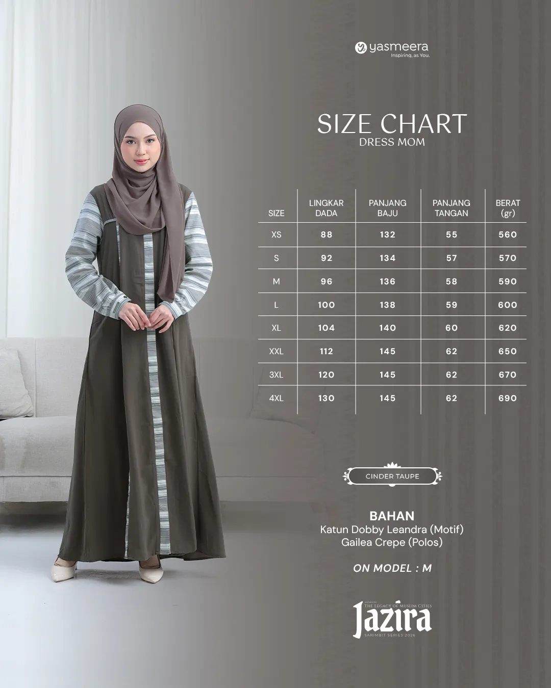 Yasmeera - JAZIRA SERIES - CINDER TAUPE thumb 17