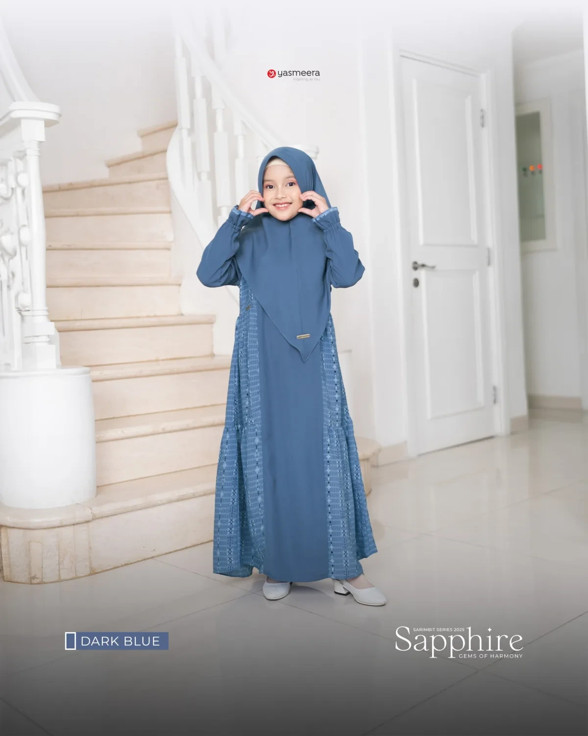 Yasmeera - SARIMBIT 2025 SAPPHIRE SERIES WARNA DARK BLUE thumb 6