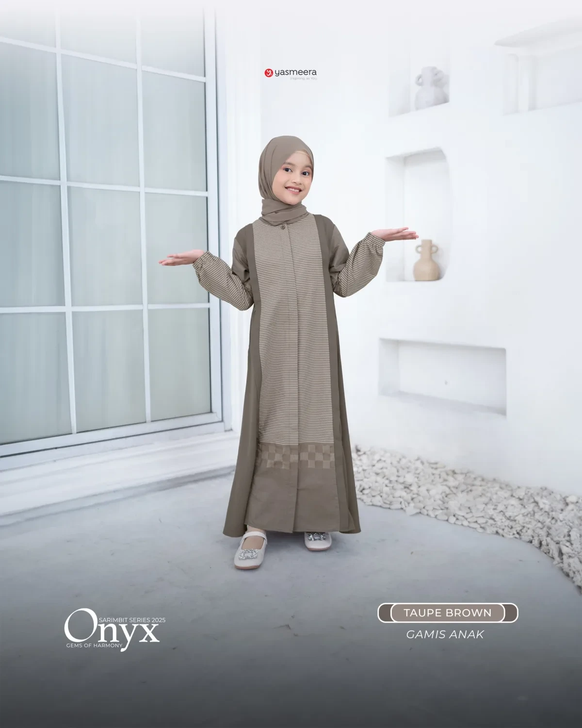 Yasmeera - SARIMBIT 2025 ONYX SERIES WARNA TAUPE BROWN thumb 4