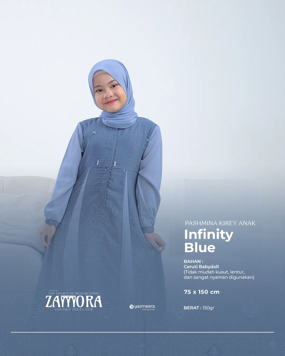 Yasmeera - KHIMAR & PASHMINA SARIMBIT 2026 (ZAMORA) thumb 1