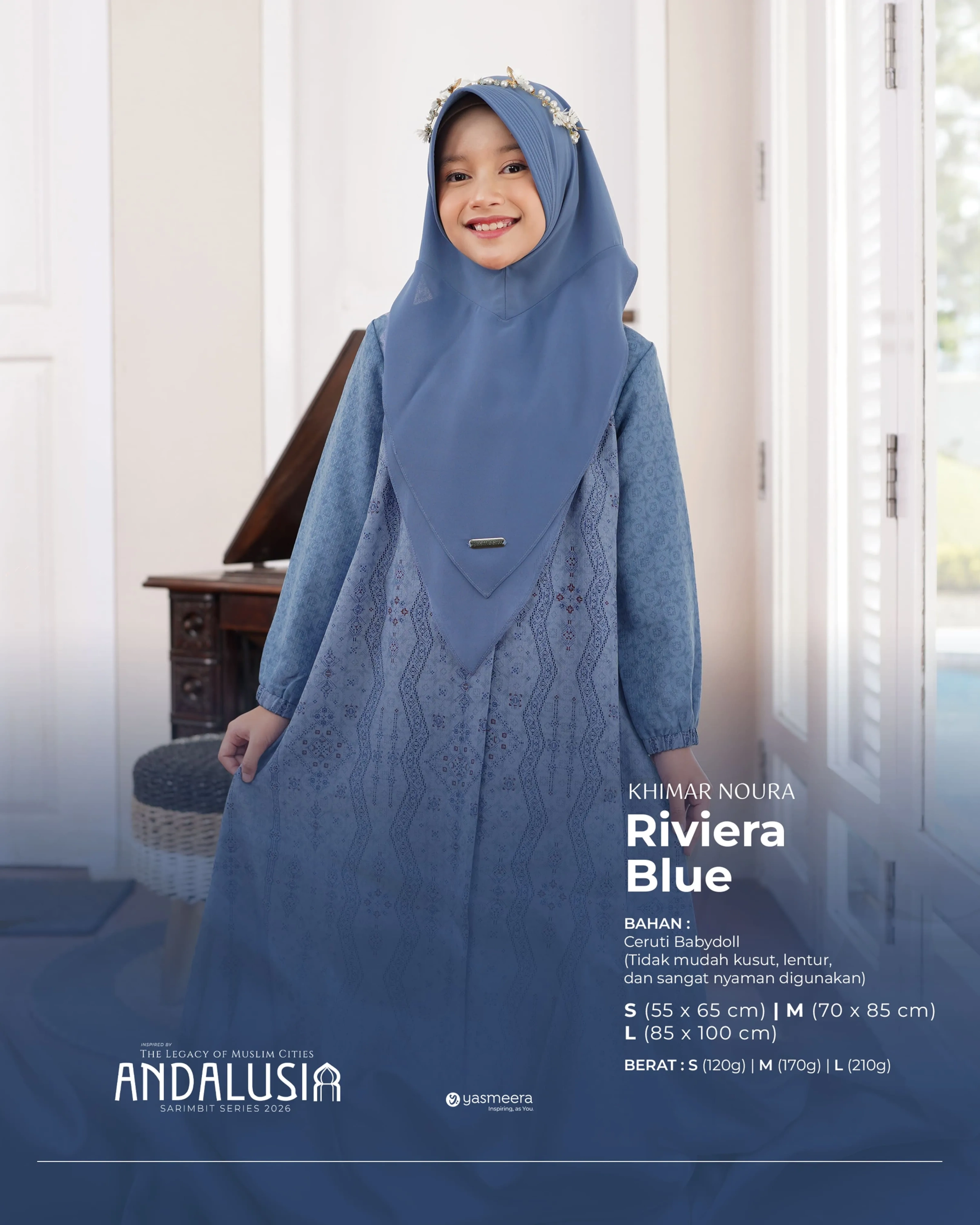 Yasmeera - KHIMAR & PASHMINA SARIMBIT 2026 (ANDALUSIA) thumb 12