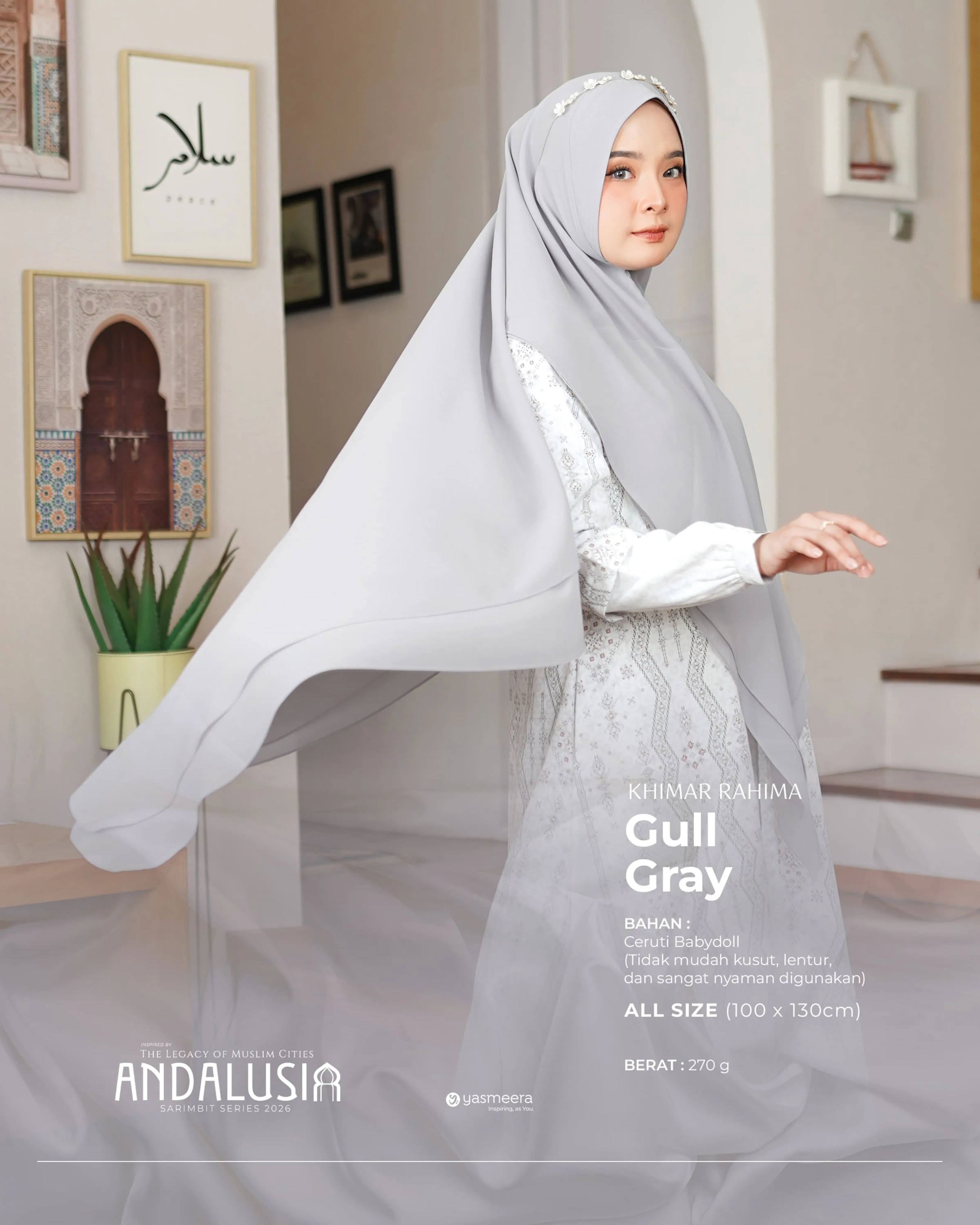 Yasmeera - KHIMAR & PASHMINA SARIMBIT 2026 (ANDALUSIA) thumb 20