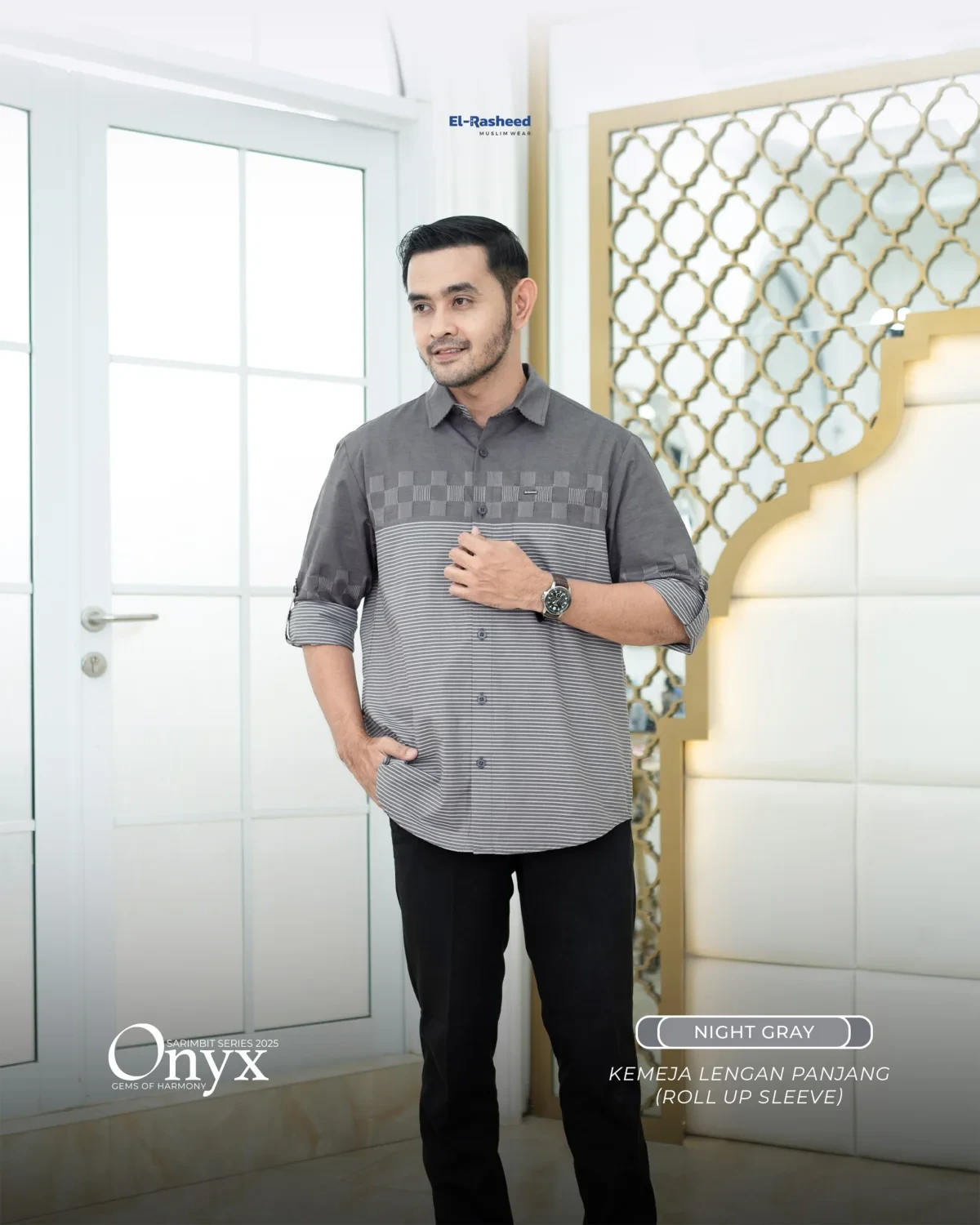 Yasmeera - SARIMBIT 2025 ONYX WARNA NIGHT GRAY thumb 2