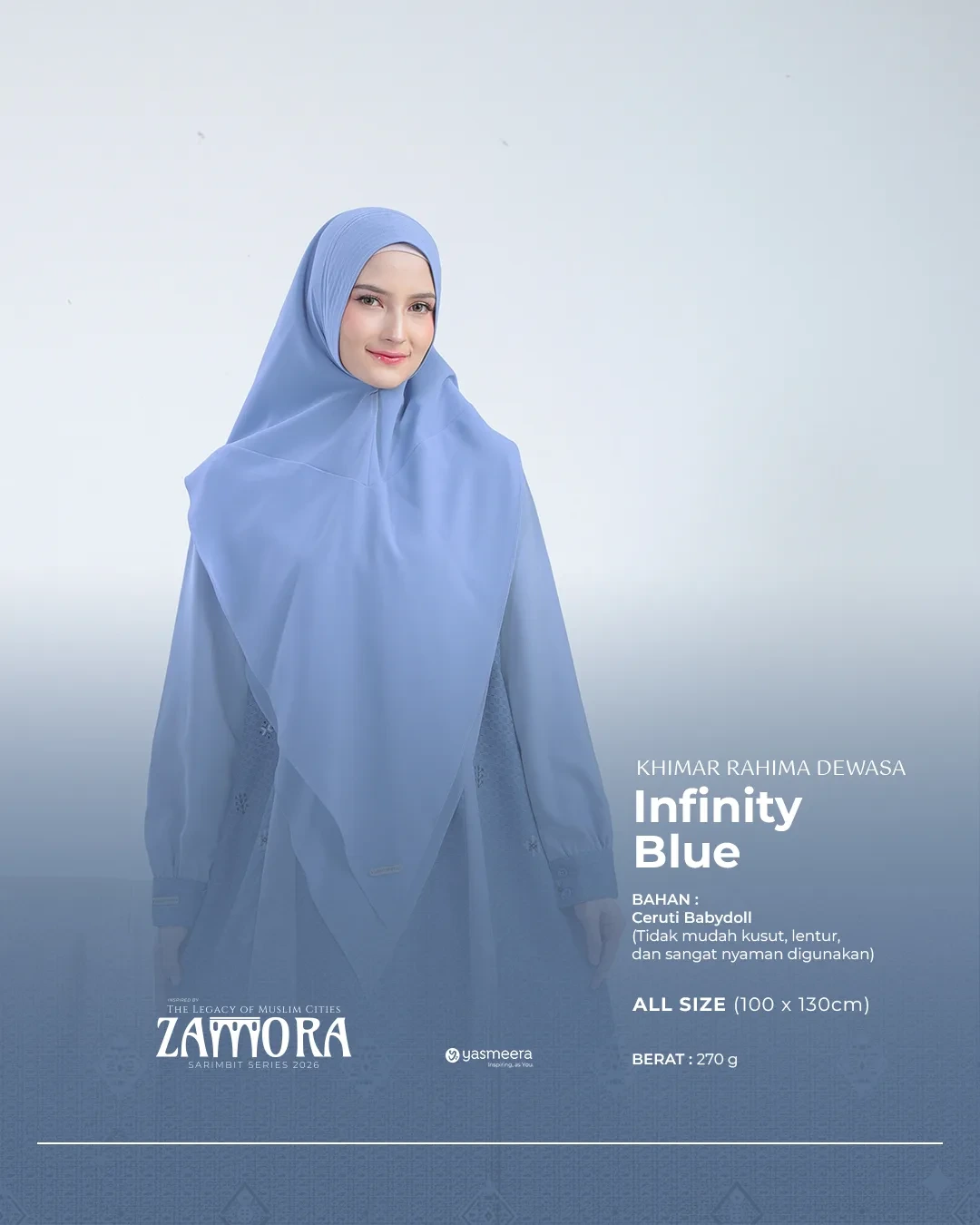 Yasmeera - KHIMAR & PASHMINA SARIMBIT 2026 (ZAMORA) thumb 16