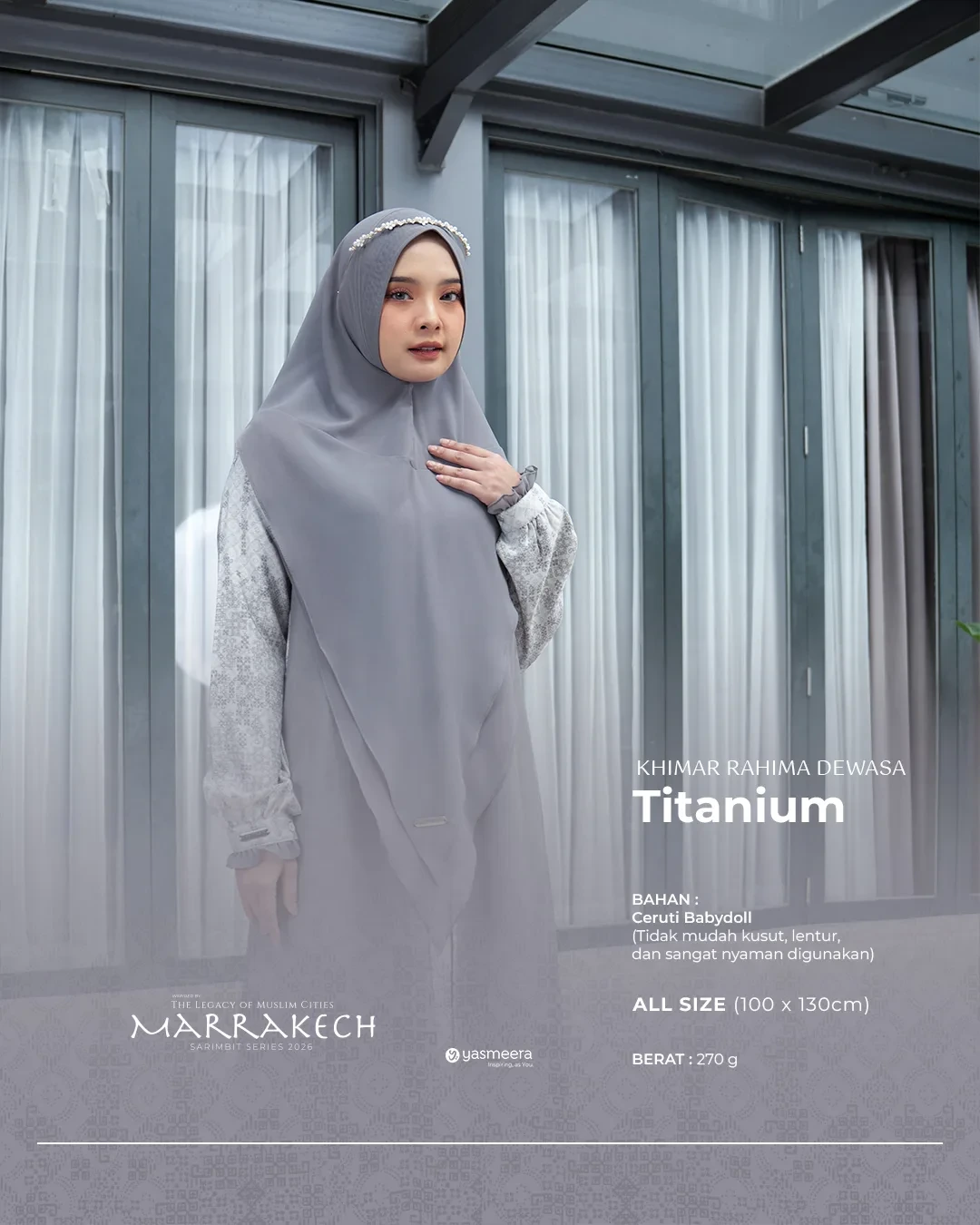 Yasmeera - KHIMAR & PASHMINA SARIMBIT 2026 (MARRAKECH) thumb 30