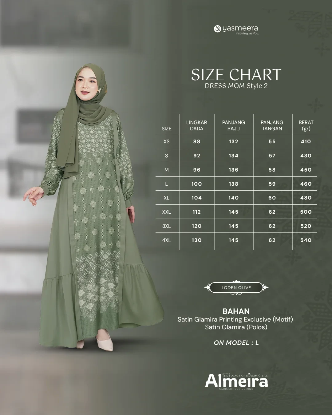 Yasmeera - GAMIS ALMEIRA STYLE 2 GRADE B thumb 33