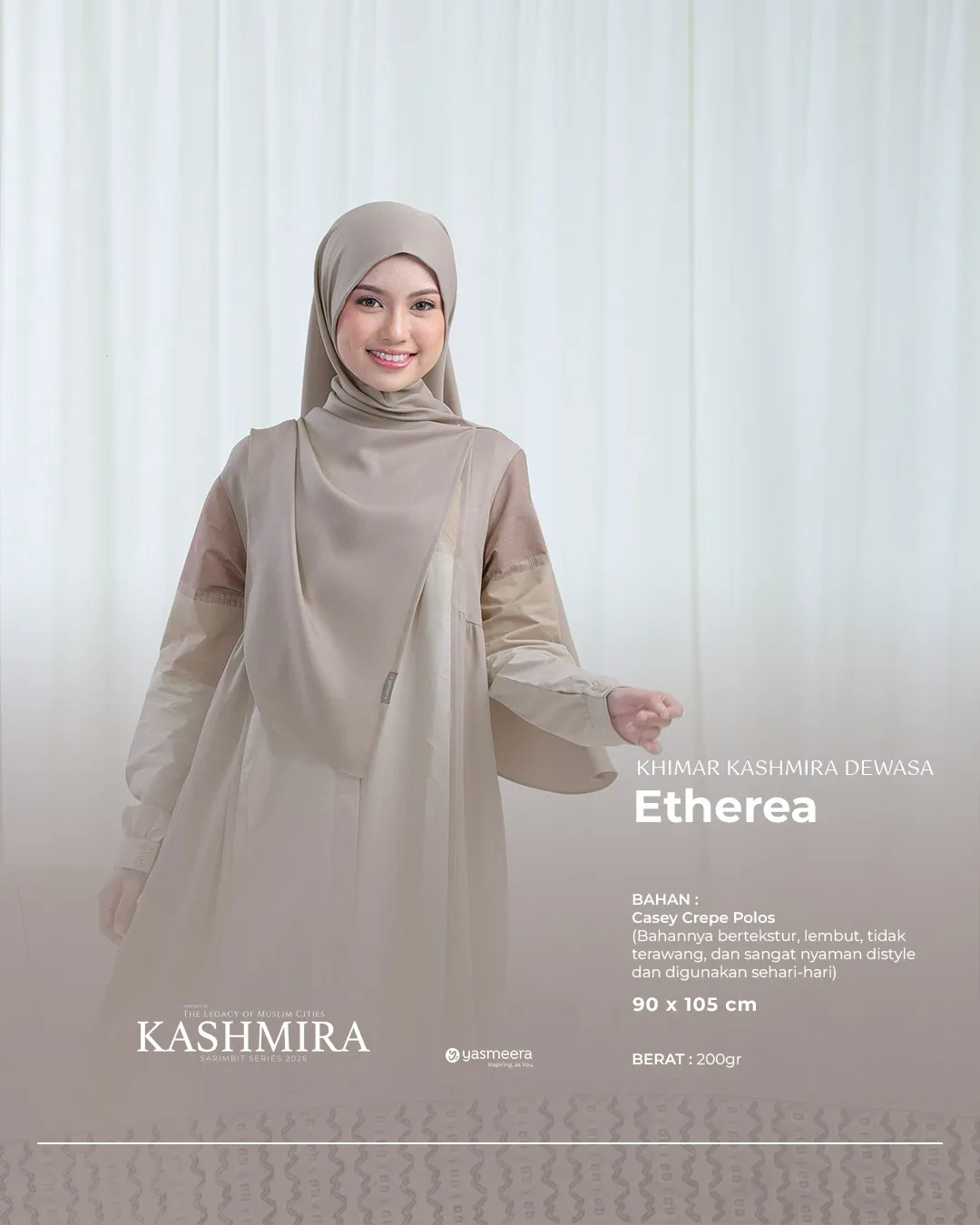 Yasmeera - KHIMAR KASHMIRA PASANGAN SARIMBIT 2026 (KHASMIRA)