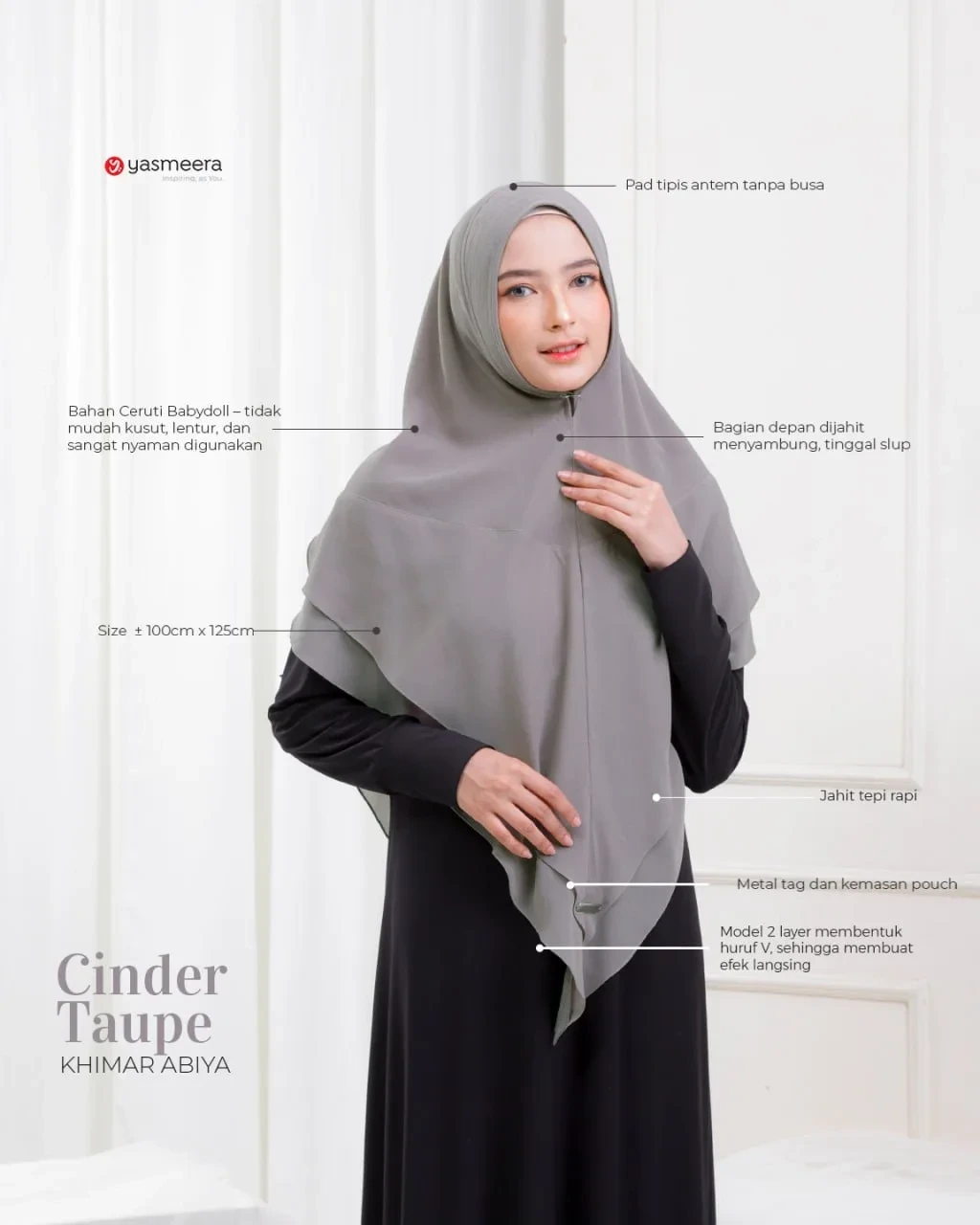 Yasmeera - KHIMAR ABIYA thumb 24