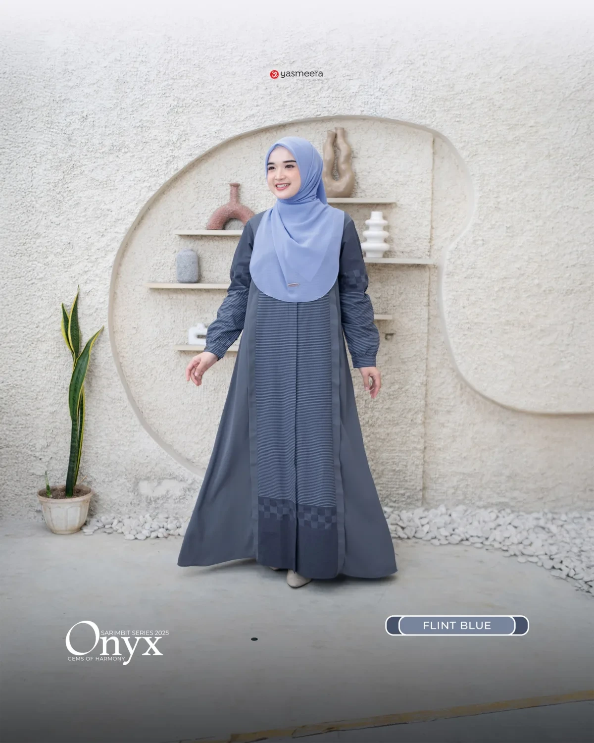 Yasmeera - SARIMBIT 2025 ONYX SERIES WARNA FLINT BLUE thumb 4