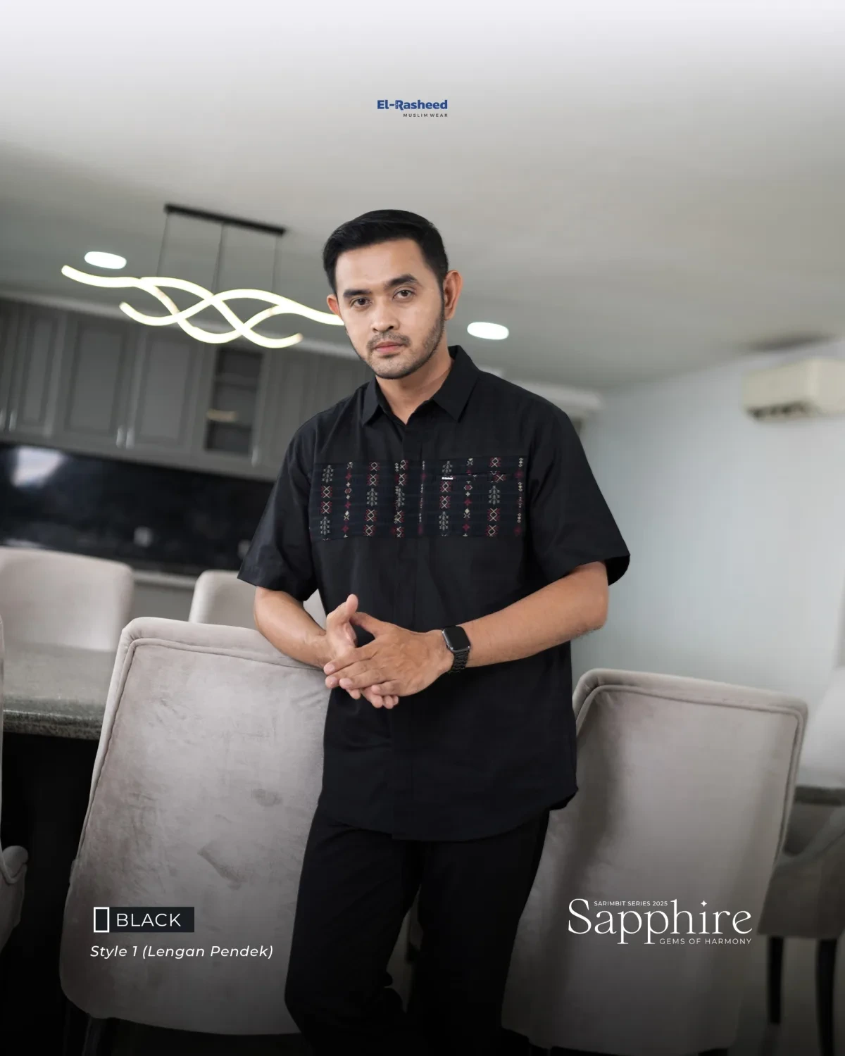 Yasmeera - SARIMBIT 2025 SAPPHIRE SERIES WARNA BLACK thumb 3
