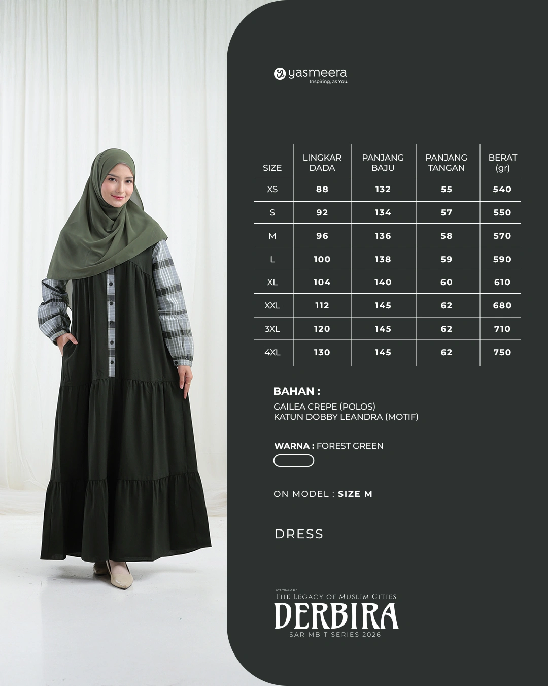 GAMIS DERBIRA STYLE 1 DEWASA GRADE B thumb 49