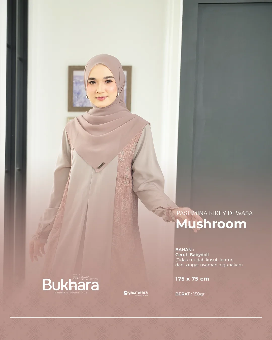Yasmeera - KHIMAR & PASHMINA SARIMBIT 2026 (BUKHARA) thumb 13