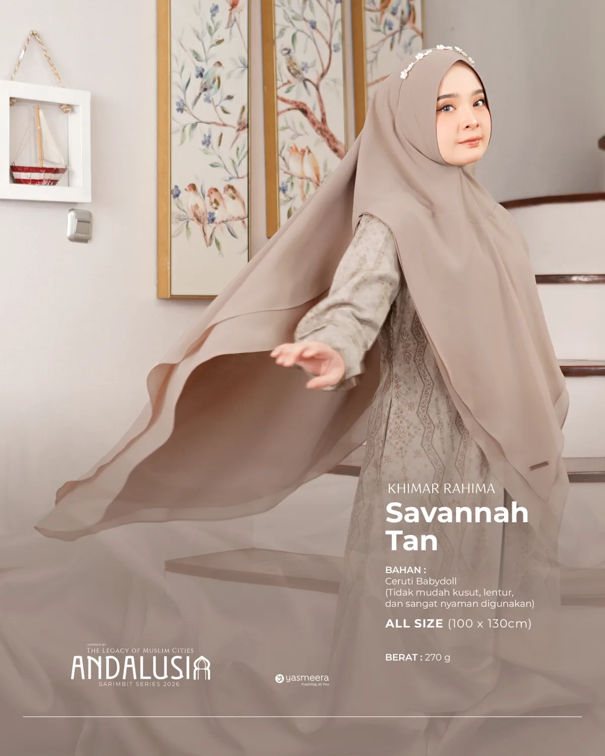 Yasmeera - KHIMAR & PASHMINA SARIMBIT 2026 (ANDALUSIA) thumb 22