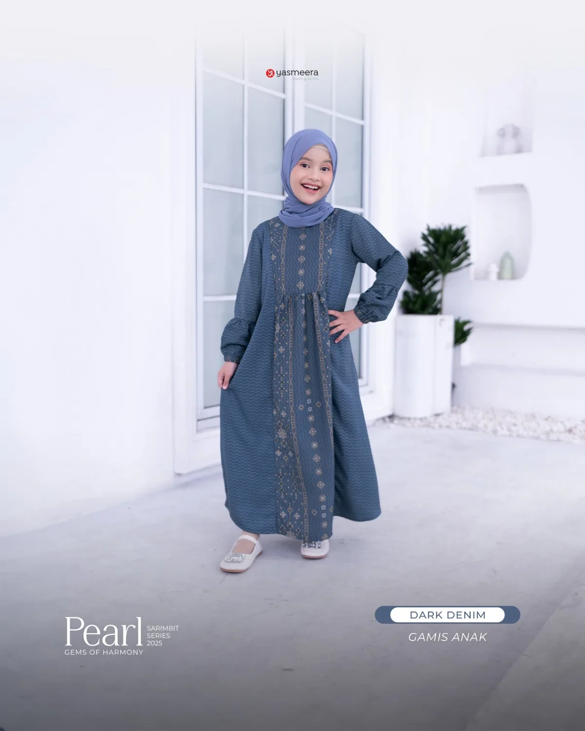 Yasmeera - SARIMBIT 2025 PEARL SERIES WARNA DARK DENIM thumb 4