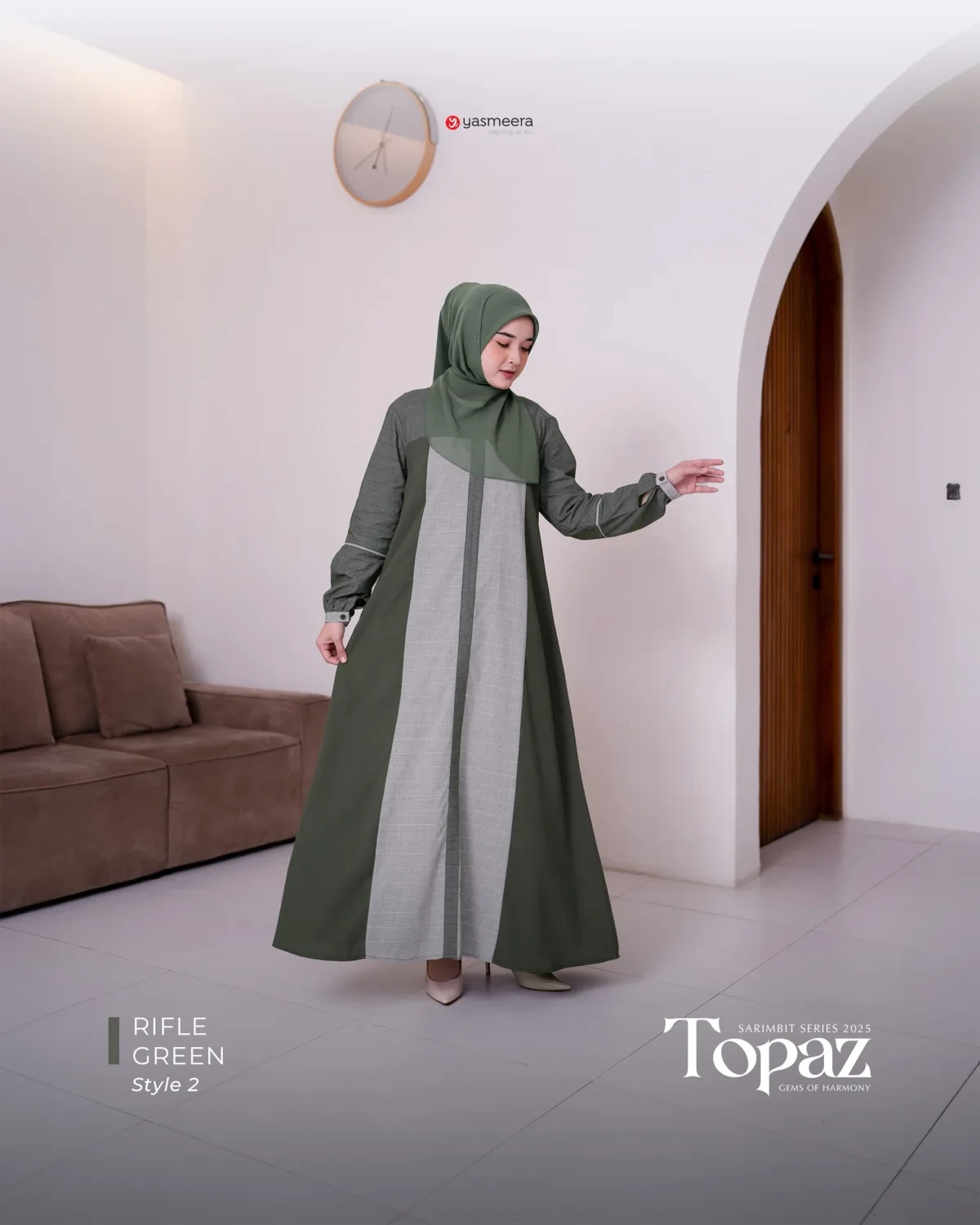 Yasmeera - SARIMBIT 2025 TOPAZ SERIES WARNA RIFLE GREEN thumb 5