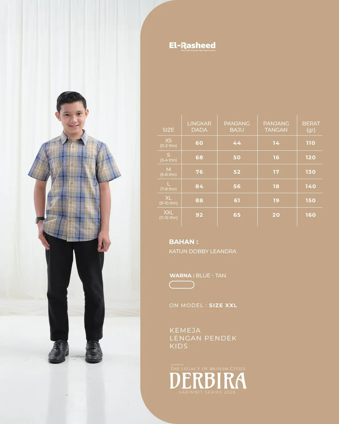 Yasmeera - DERBIRA SERIES - BLUE-TAN thumb 3