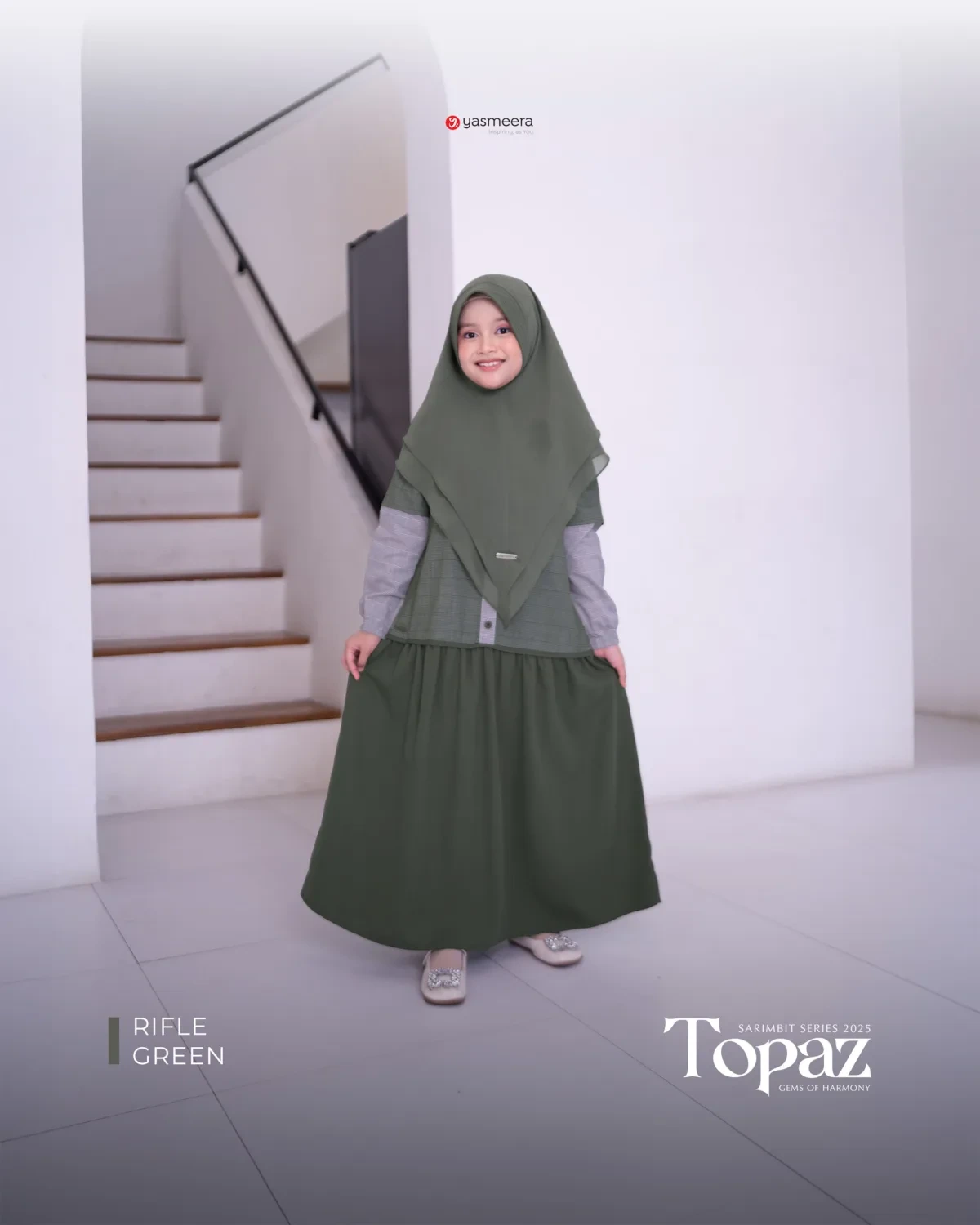 Yasmeera - SARIMBIT 2025 TOPAZ SERIES WARNA RIFLE GREEN thumb 4