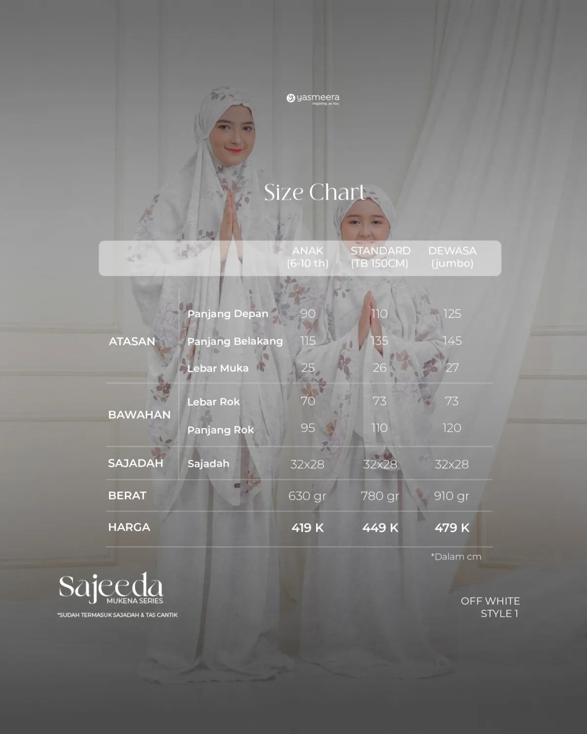 Yasmeera - MUKENA SAJEEDA SERIES STYLE 2 thumb 10