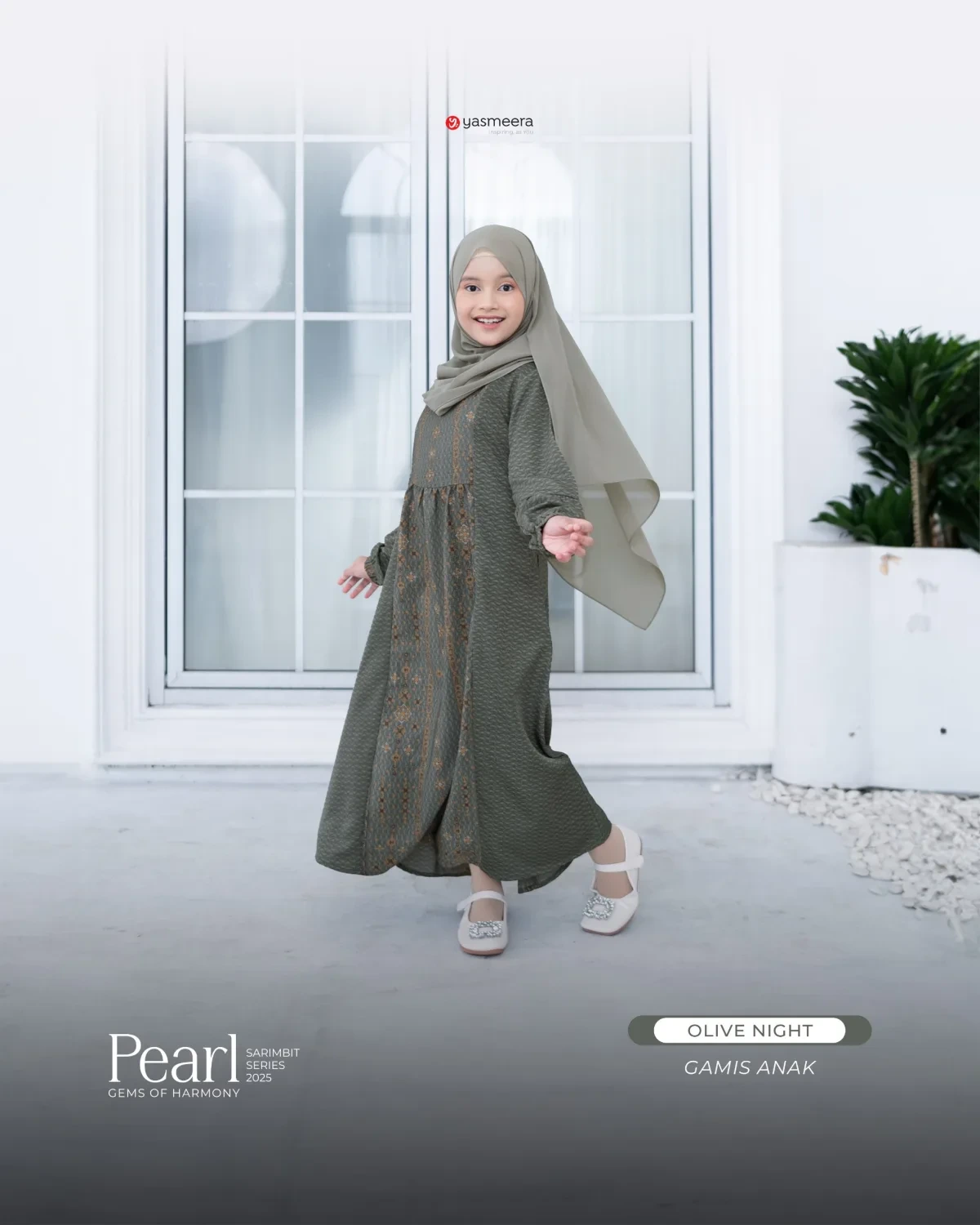 Yasmeera - SARIMBIT 2025 PEARL SERIES WARNA OLIVE NIGHT thumb 4