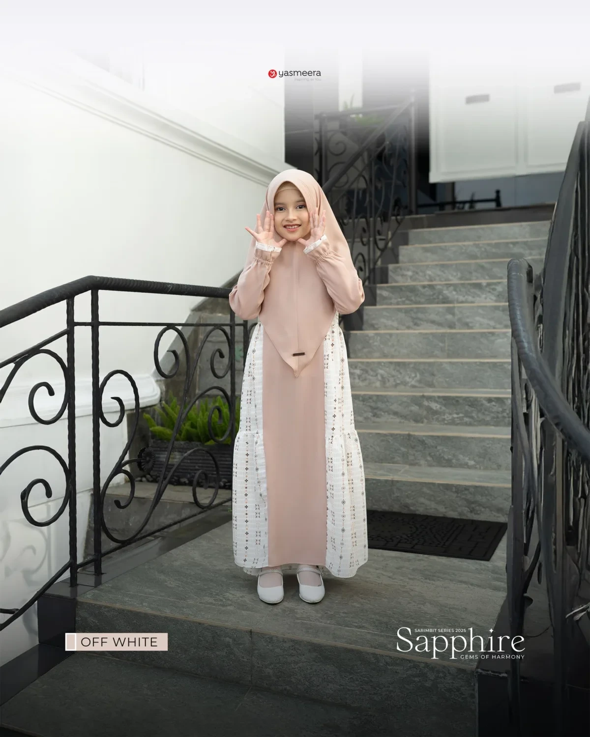 Yasmeera - SARIMBIT 2025 SAPPHIRE SERIES WARNA OFF WHITE thumb 4