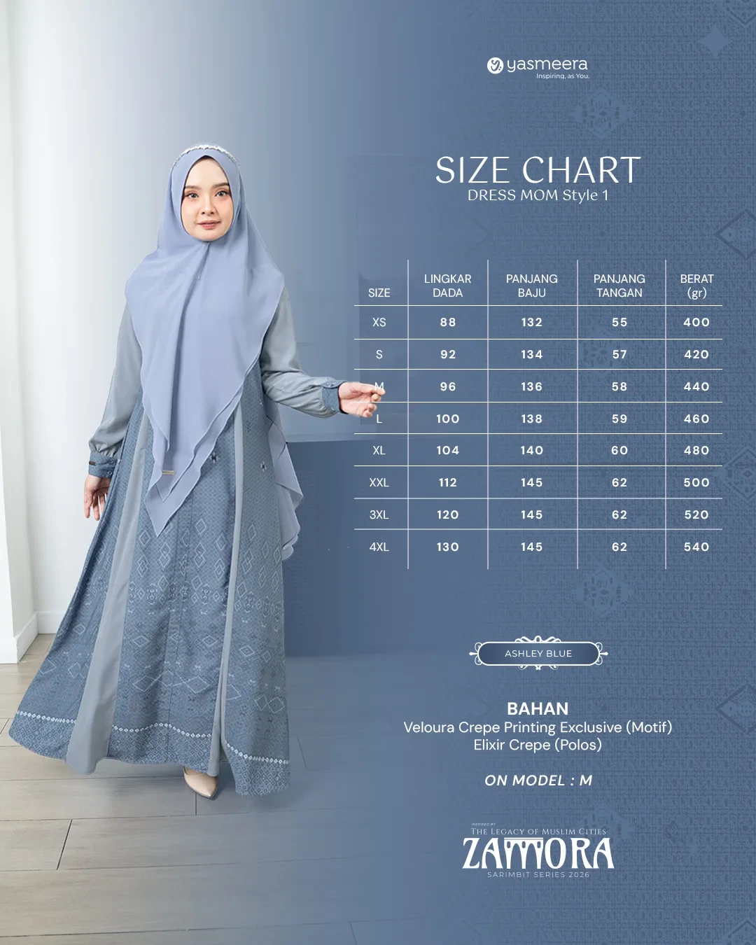 Yasmeera - ZAMORA SERIES - ASHLEY BLUE thumb 63