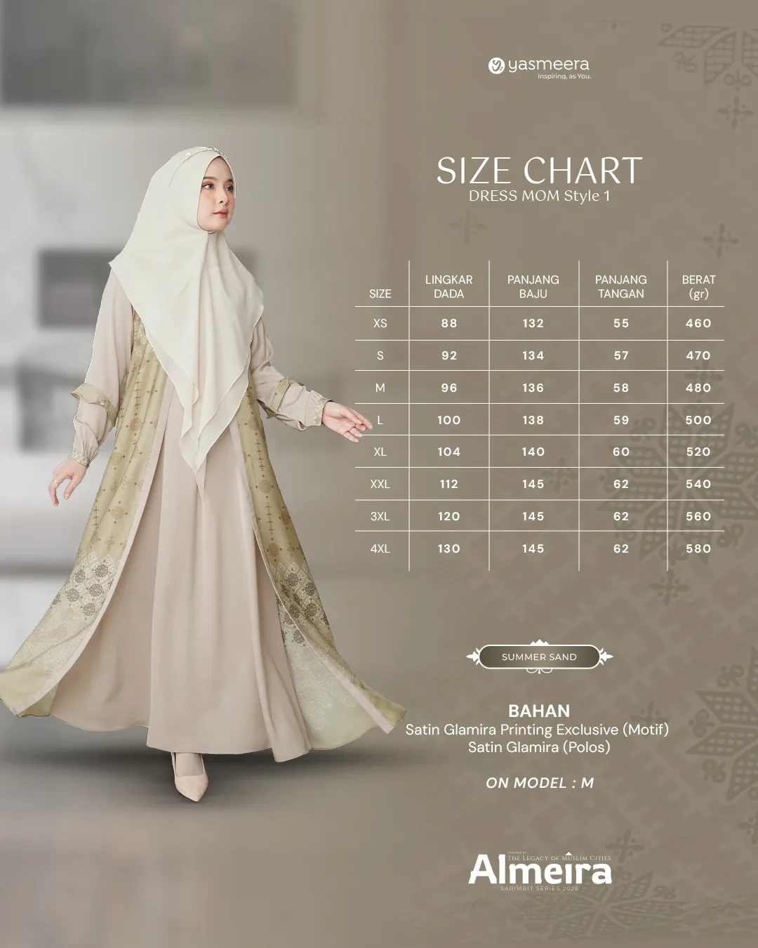 Yasmeera - ALMEIRA SERIES - SUMMER SAND thumb 45