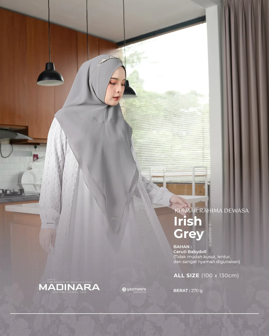 Yasmeera - KHIMAR & PASHMINA SARIMBIT 2026 VOL 4 (MADINARA) thumb 16