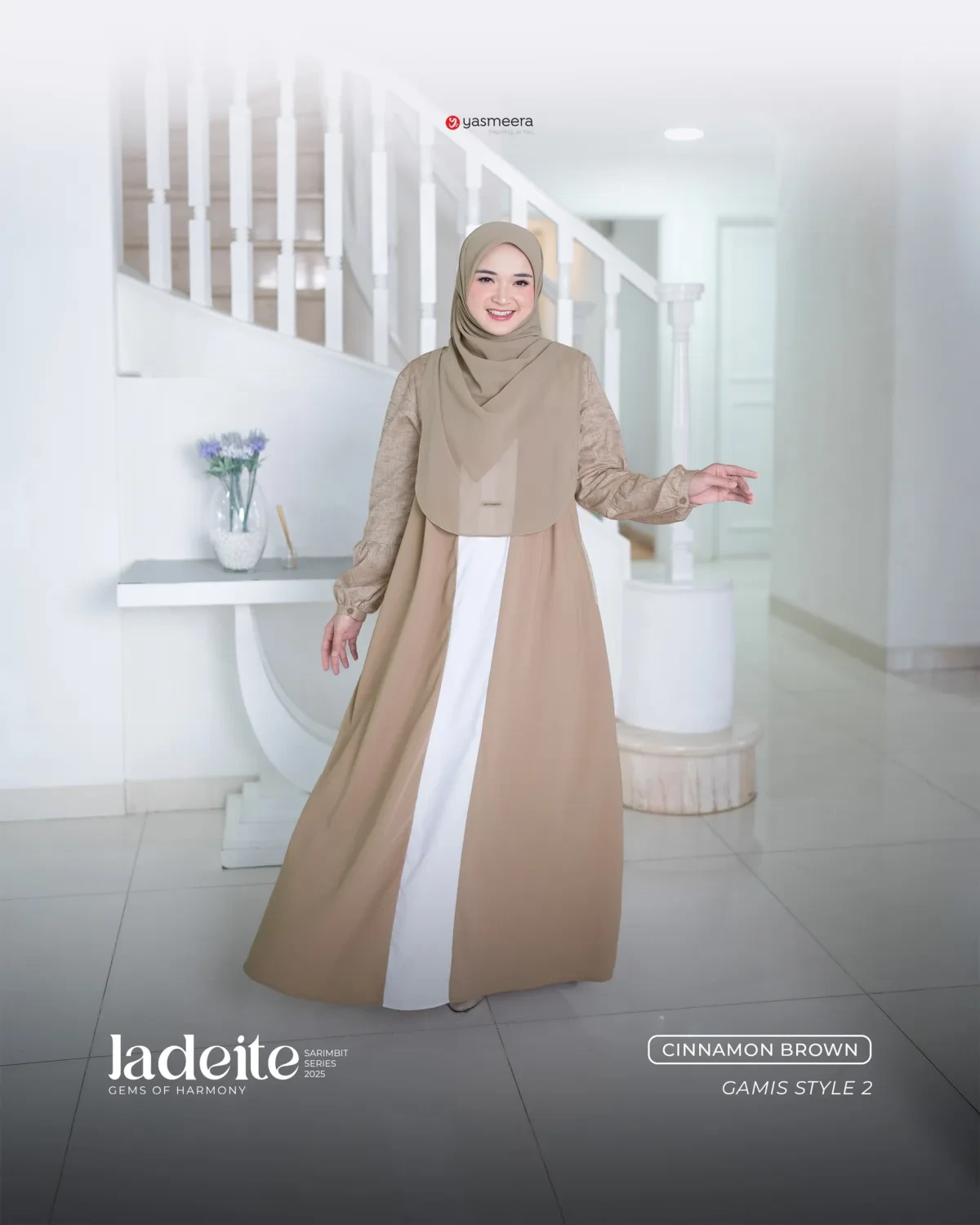 Yasmeera - SARIMBIT 2025 JADEITE SERIES WARNA CINNAMON BROWN thumb 5