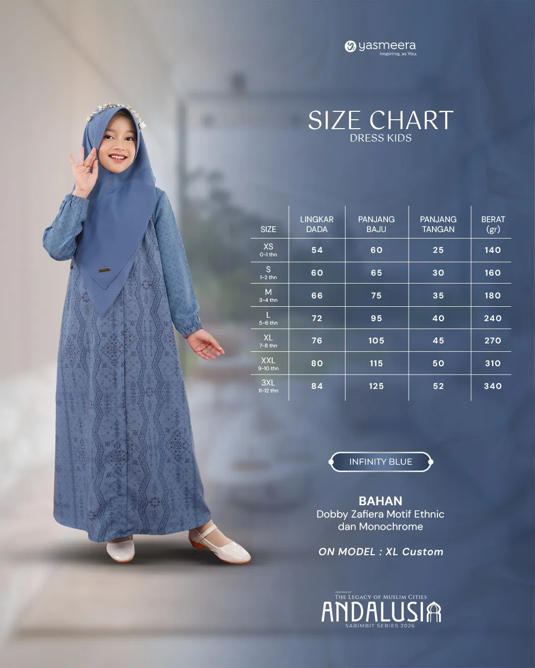 Yasmeera - ANDALUSIA SERIES - INFINITY BLUE thumb 5