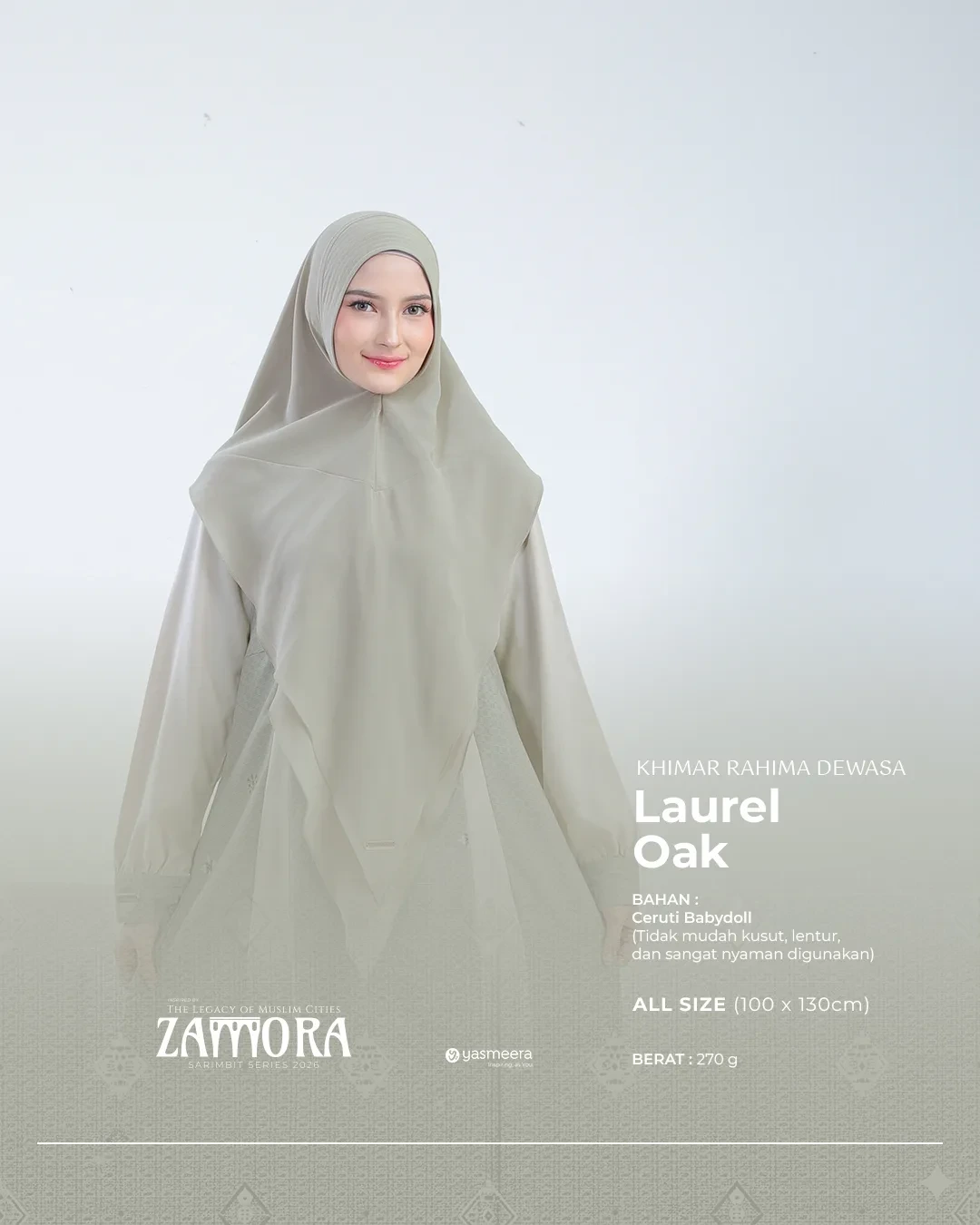 Yasmeera - KHIMAR & PASHMINA SARIMBIT 2026 (ZAMORA) thumb 14