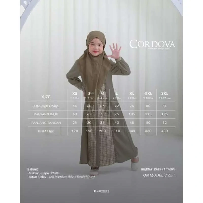Yasmeera - GAMIS CORDOVA ANAK thumb 182