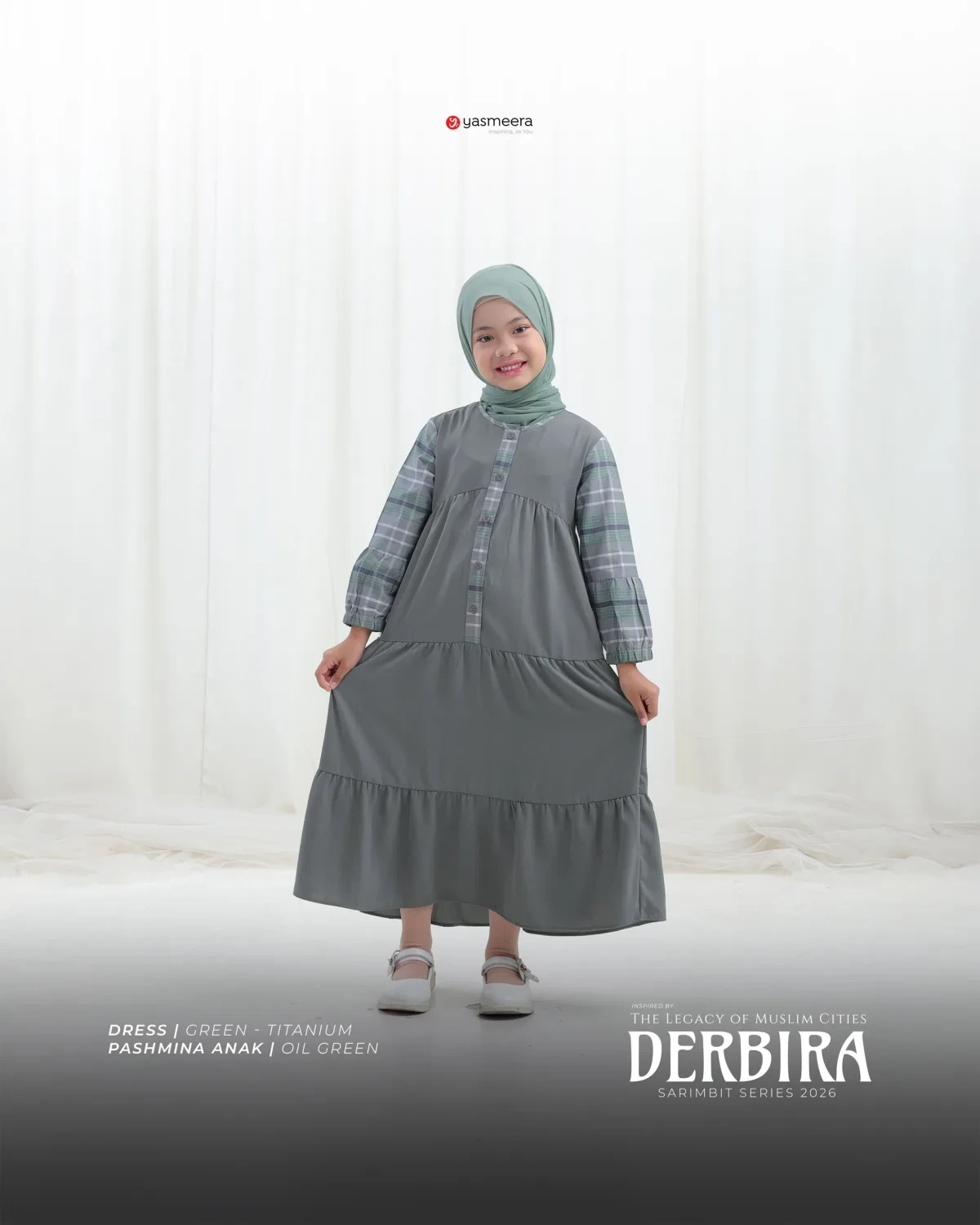 Yasmeera - DERBIRA SERIES - GREEN-TITANIUM thumb 5