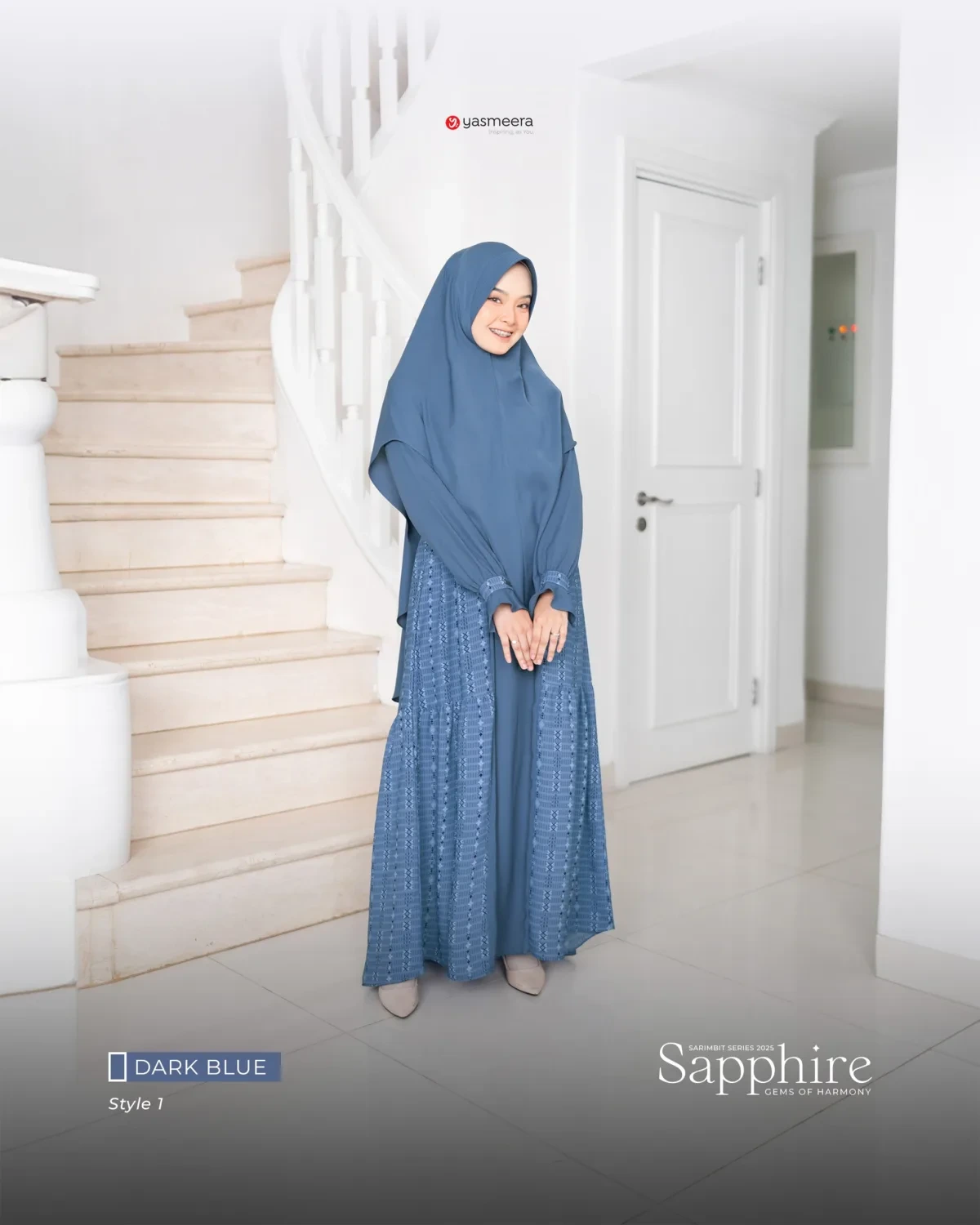 Yasmeera - GAMIS SAPPHIRE DEWASA STYLE 1 GRADE B thumb 4