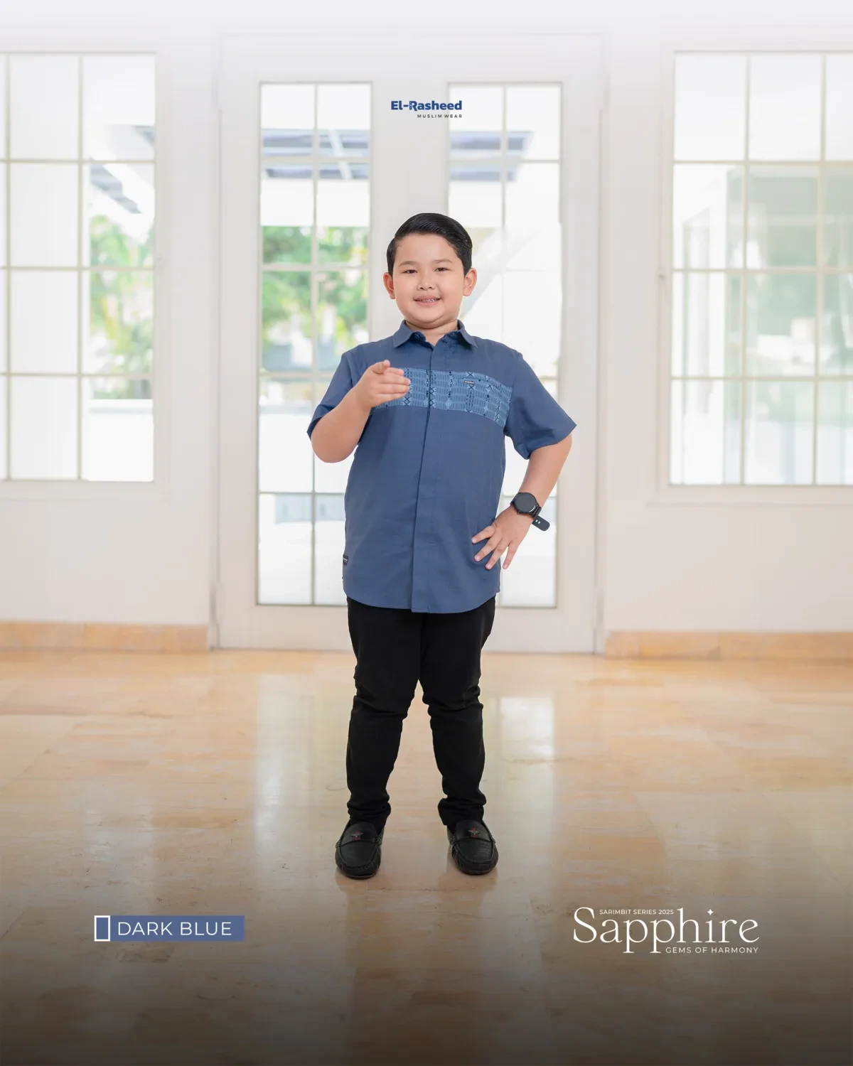 Yasmeera - SARIMBIT 2025 SAPPHIRE SERIES WARNA DARK BLUE thumb 3