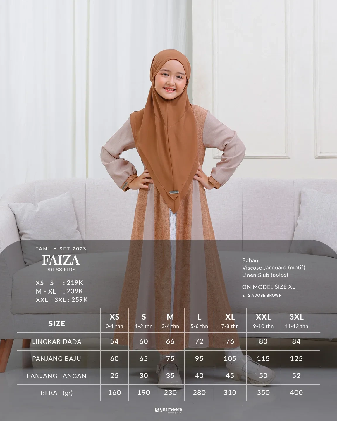 Yasmeera - GAMIS FAIZA ANAK thumb 16