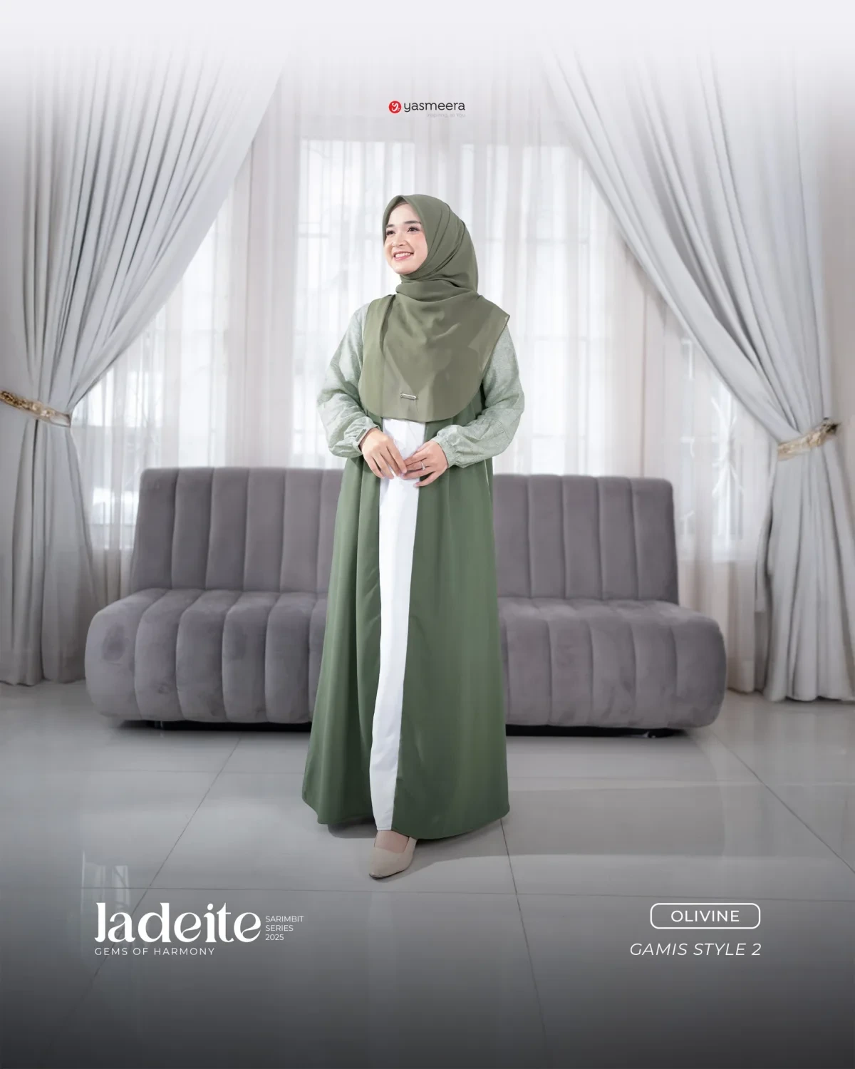 Yasmeera - SARIMBIT 2025 JADEITE SERIES WARNA OLIVINE thumb 5