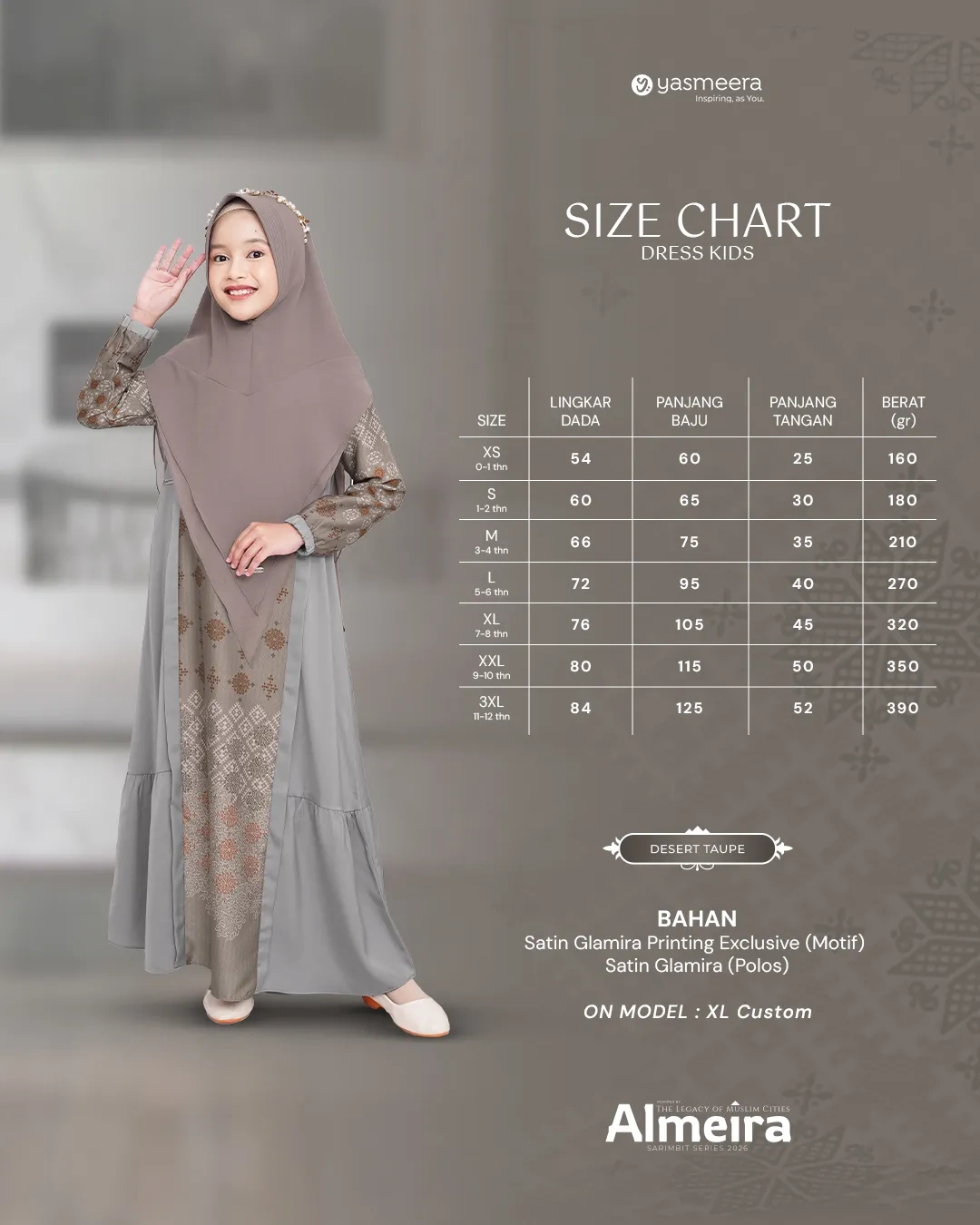 Yasmeera - ALMEIRA SERIES - DESERT TAUPE thumb 25