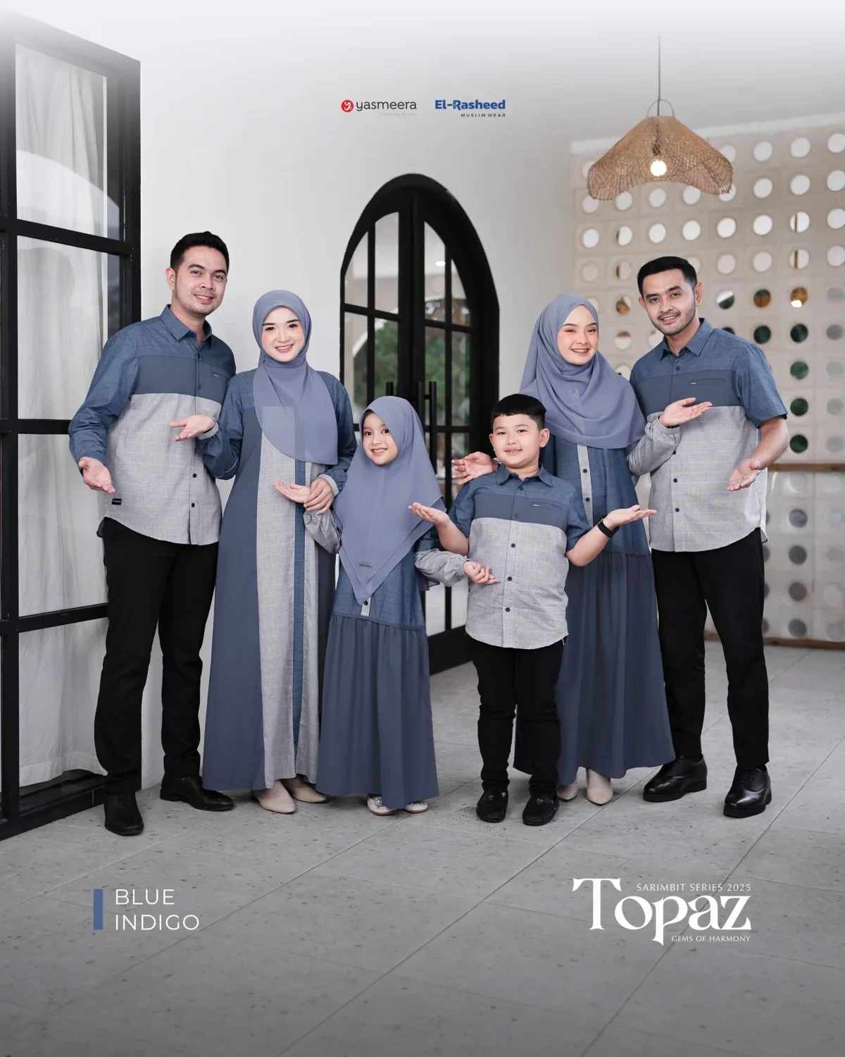 Yasmeera - SARIMBIT 2025 TOPAZ SERIES WARNA BLUE INDIGO thumb 8